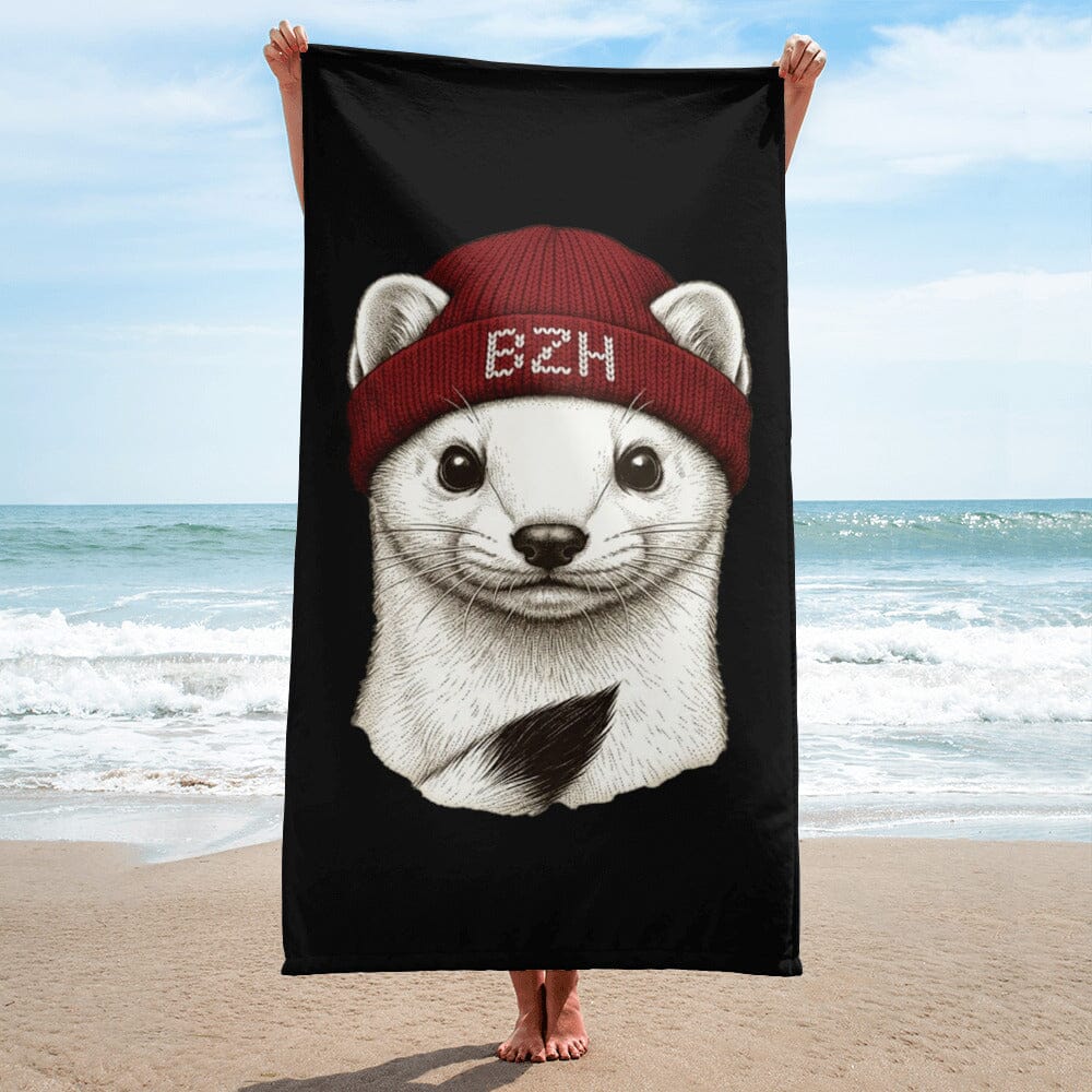 Serviette de plage Hermine BZH Bevet Breizh serviette Bevet Breizh 