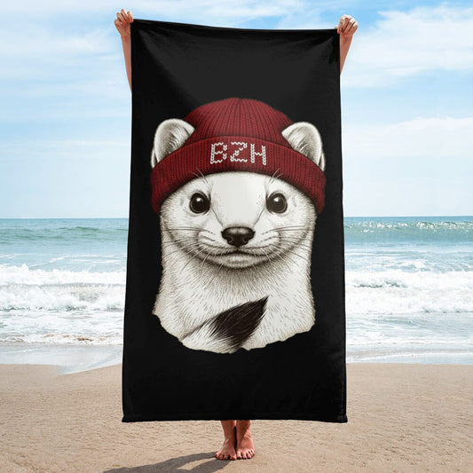 Serviette de plage Hermine BZH Bevet Breizh serviette Bevet Breizh 
