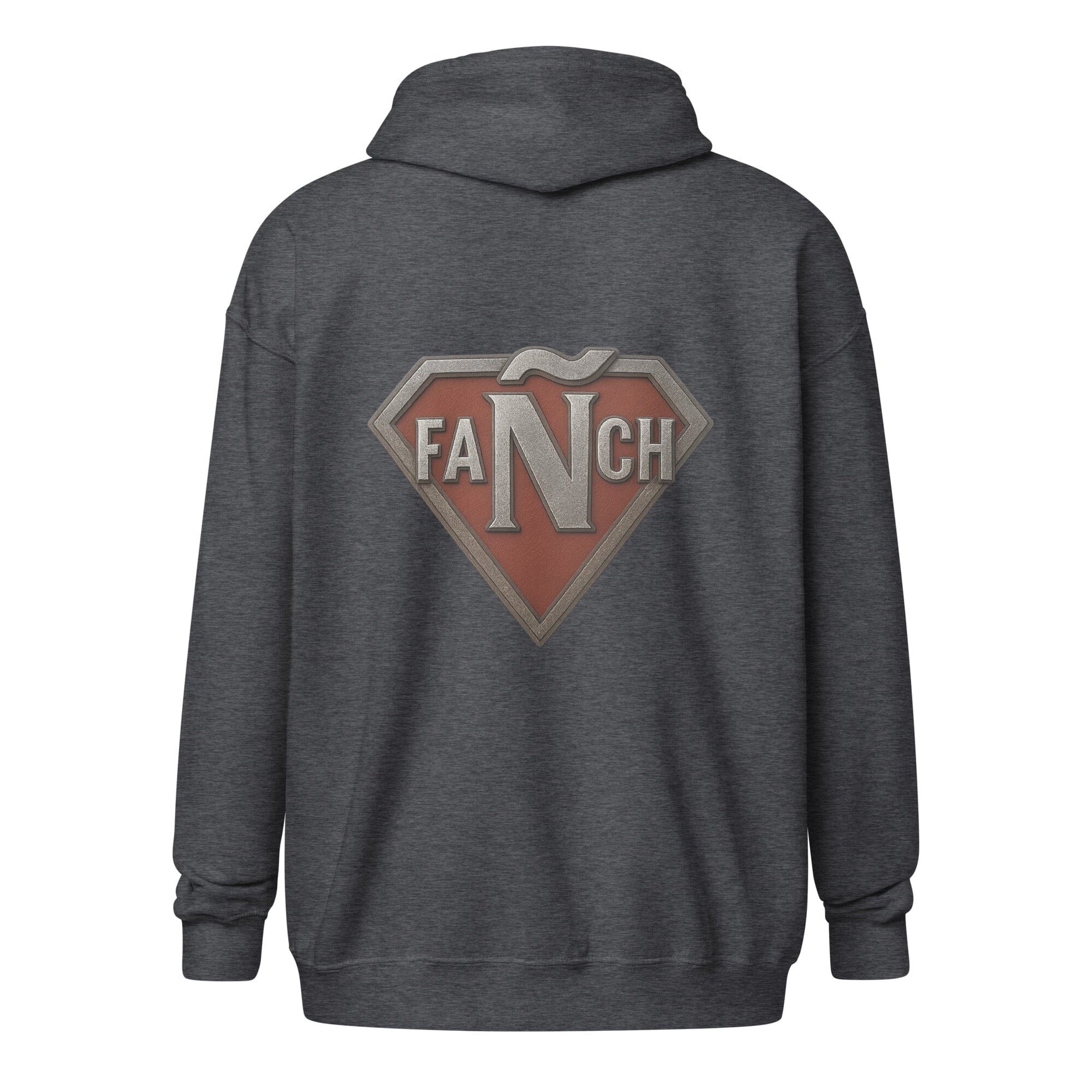 Sweat à capuche à fermeture éclair Fañch sweat-shirt Bevet Breizh Gris Foncé Chiné S 