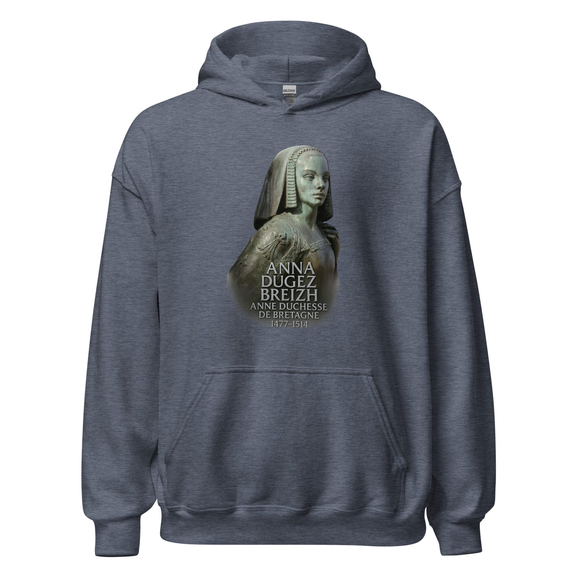 Sweat à capuche Anne de Bretagne Bevet Breizh Heather Sport Dark Navy S 