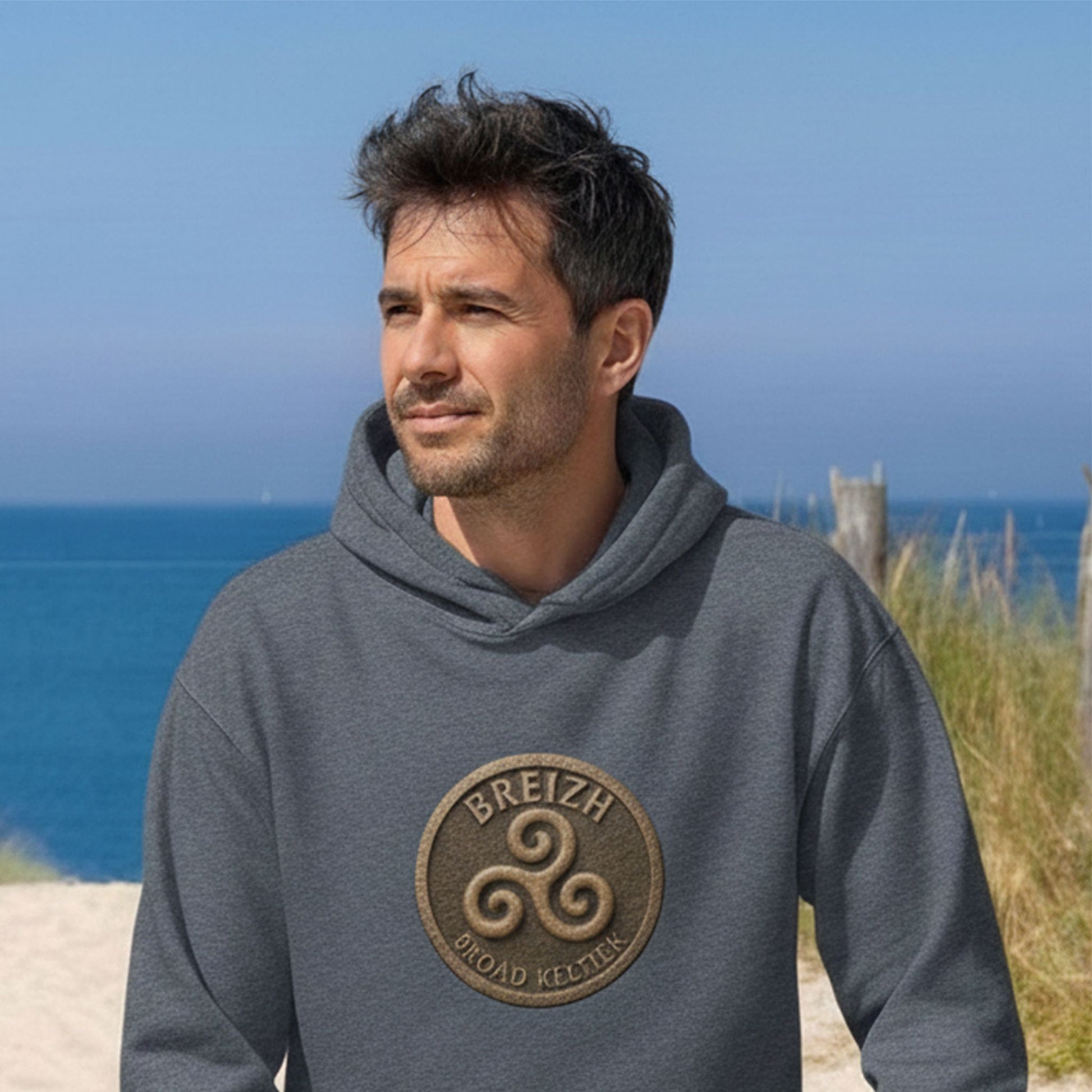 Sweat à capuche Breizh Broad Keltiek sweat-shirt Bevet Breizh 
