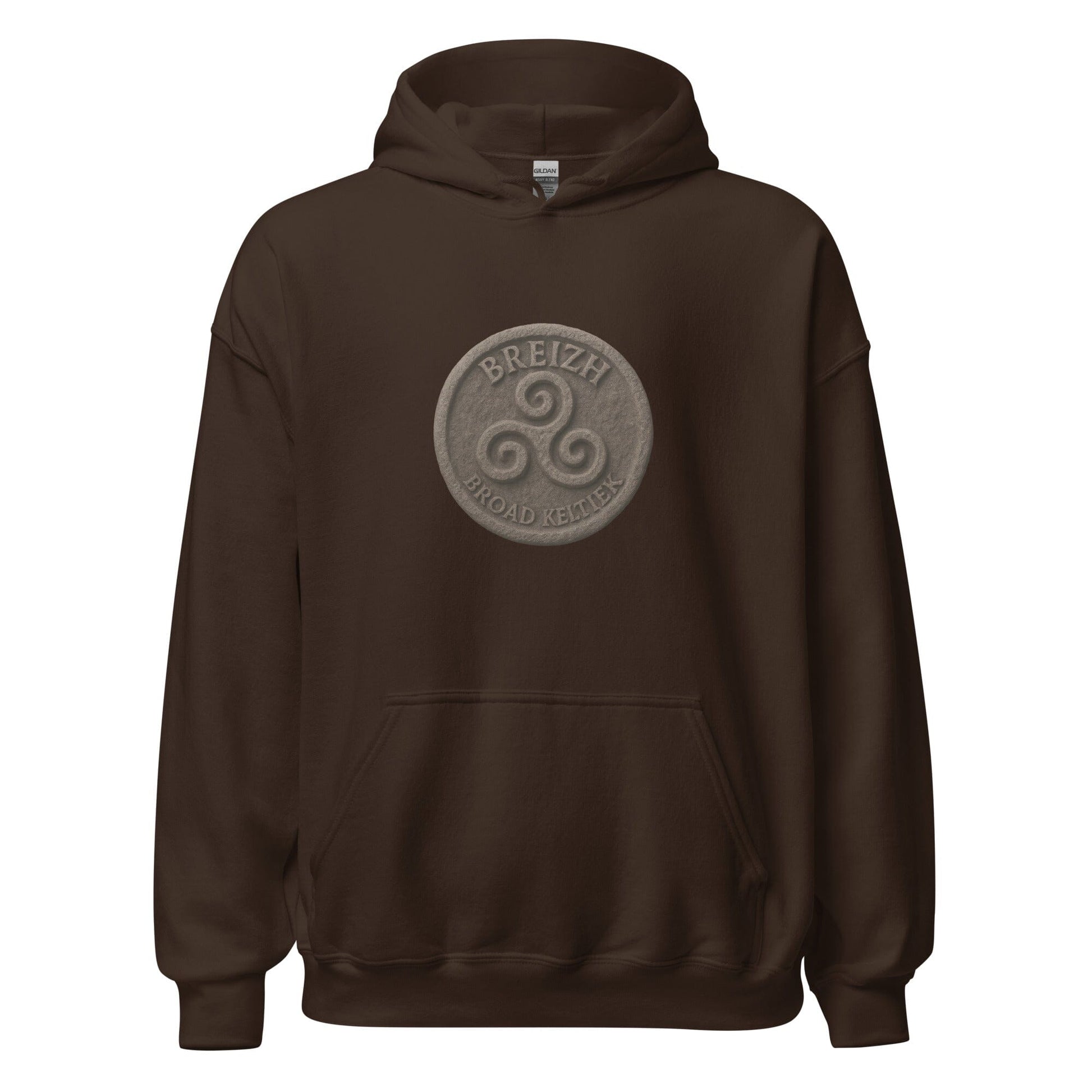 Sweat à capuche Breizh Broad Keltiek sweat-shirt Bevet Breizh Chocolat Noir S 