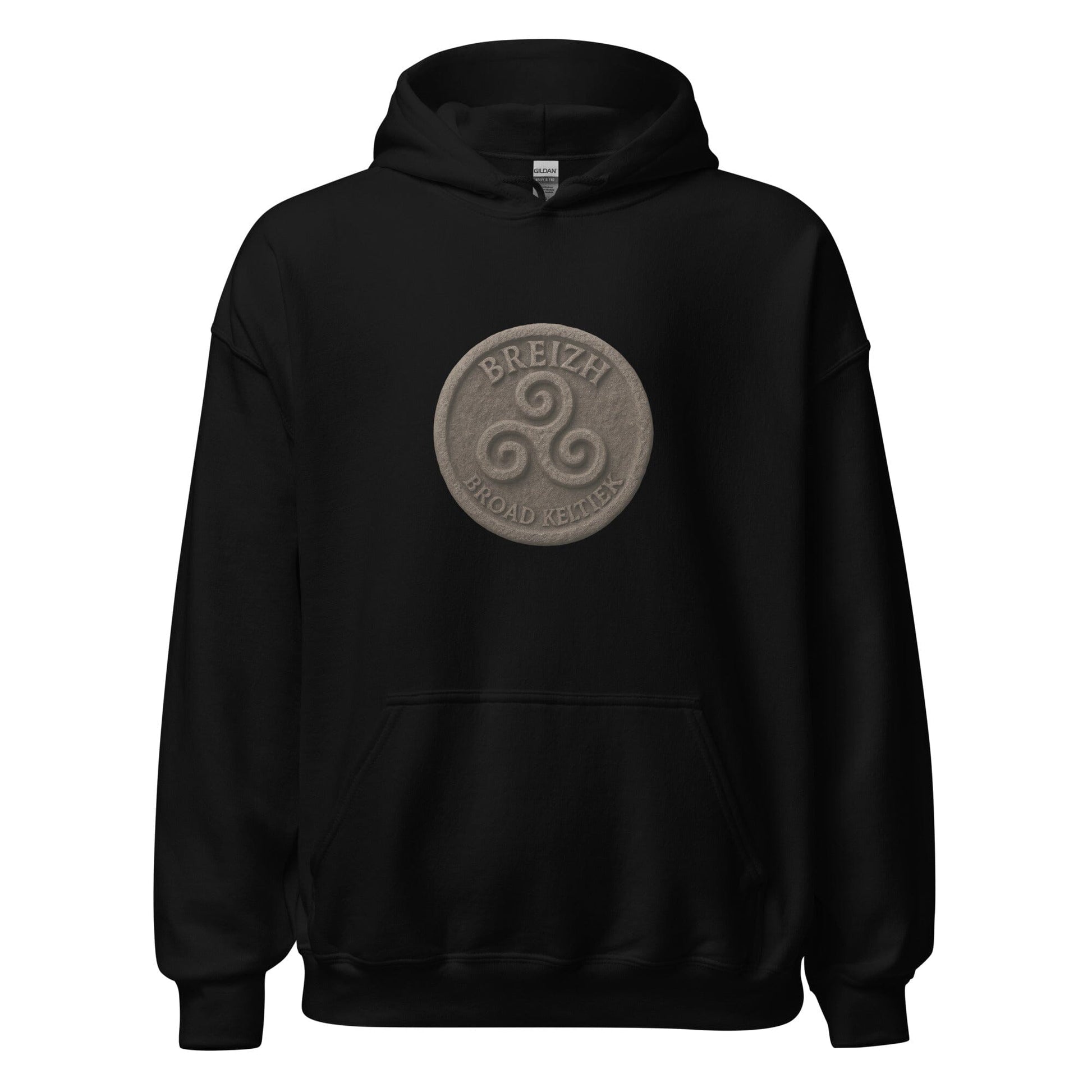 Sweat à capuche Breizh Broad Keltiek sweat-shirt Bevet Breizh Noir S 