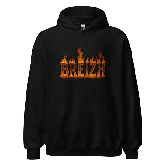 Sweat à capuche Breizh en flamme sweat-shirt Bevet Breizh S 