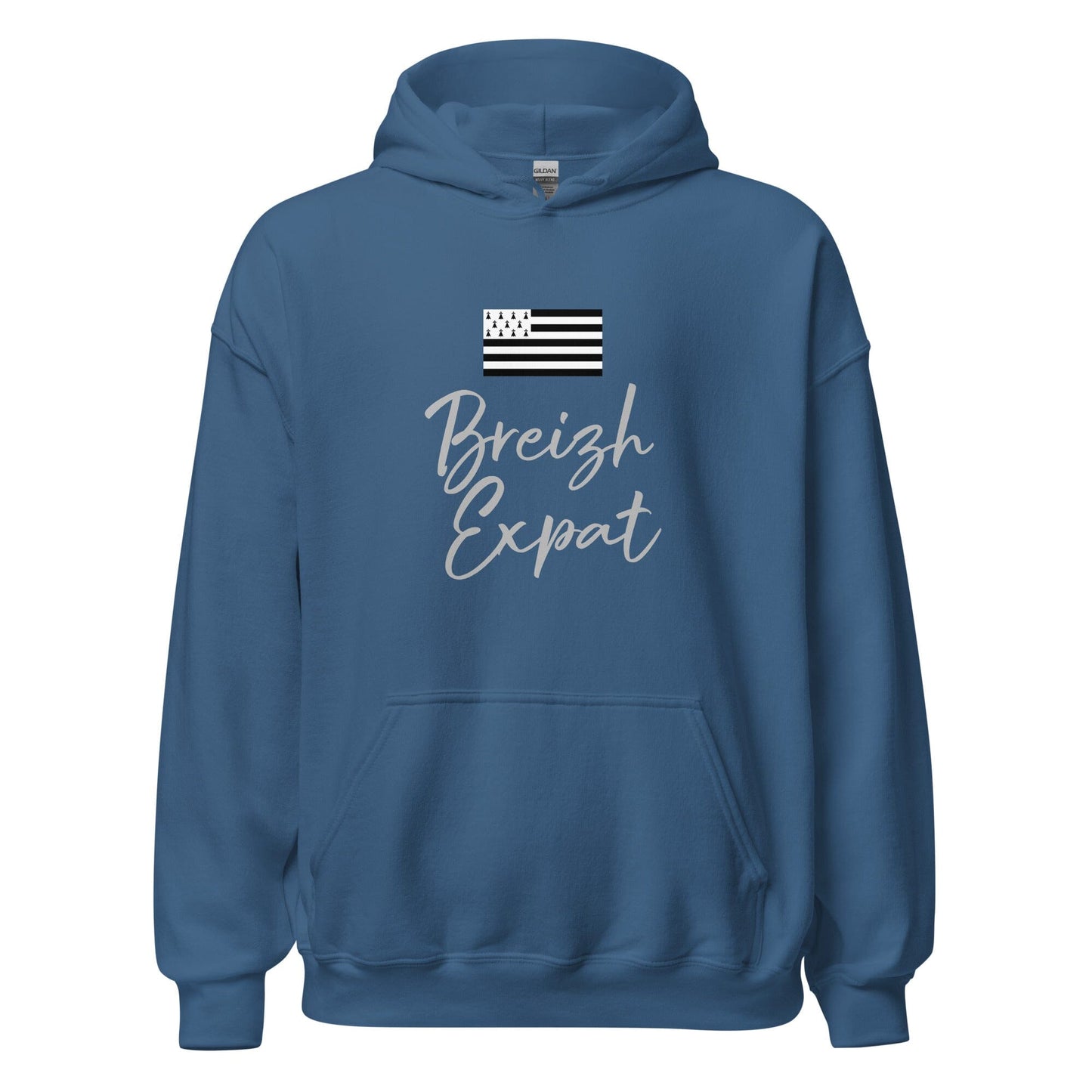 Sweat à capuche Breizh Expat sweat-shirt Bevet Breizh Bleu Indigo S 