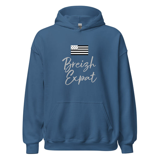 Sweat à capuche Breizh Expat sweat-shirt Bevet Breizh Bleu Indigo S 