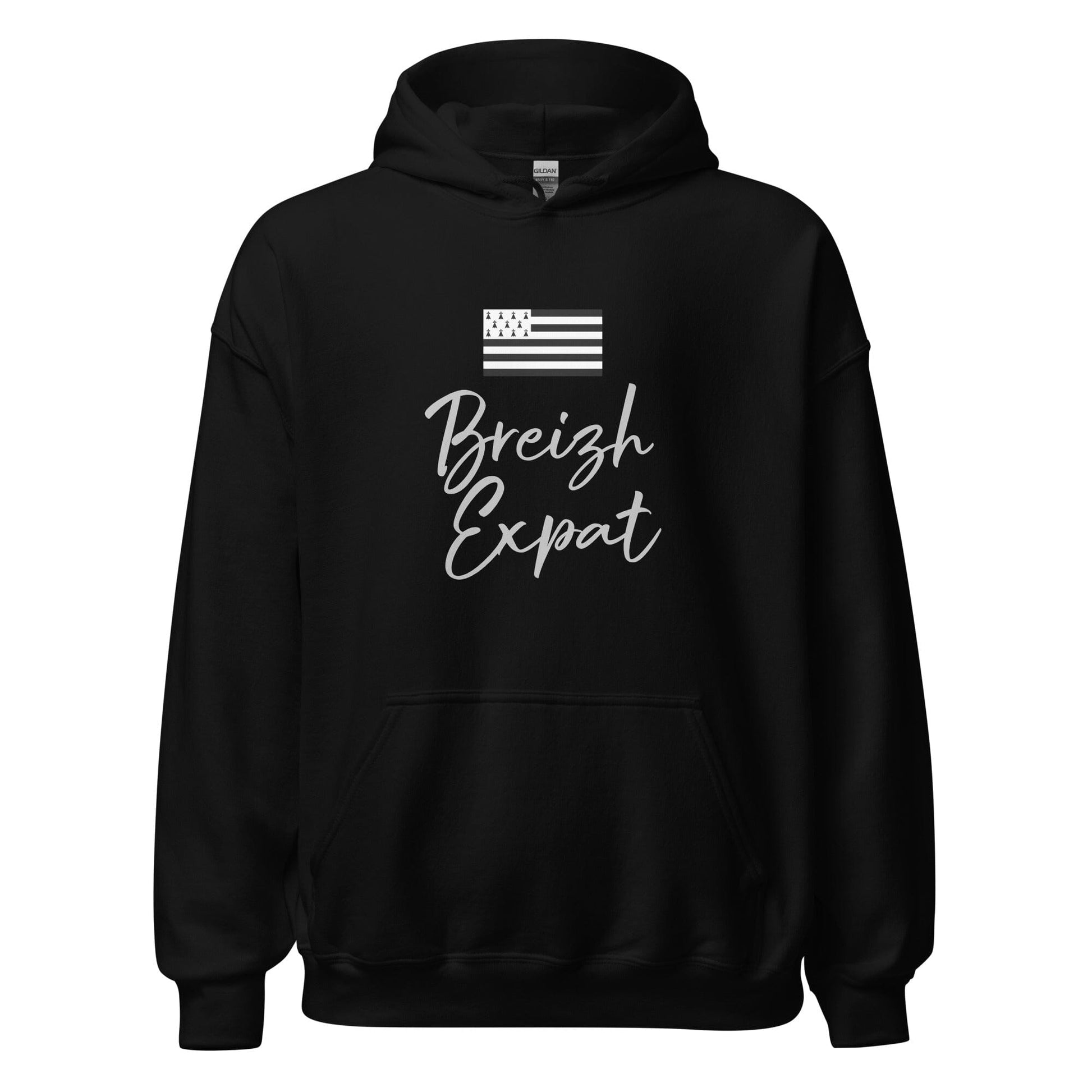 Sweat à capuche Breizh Expat sweat-shirt Bevet Breizh Noir S 