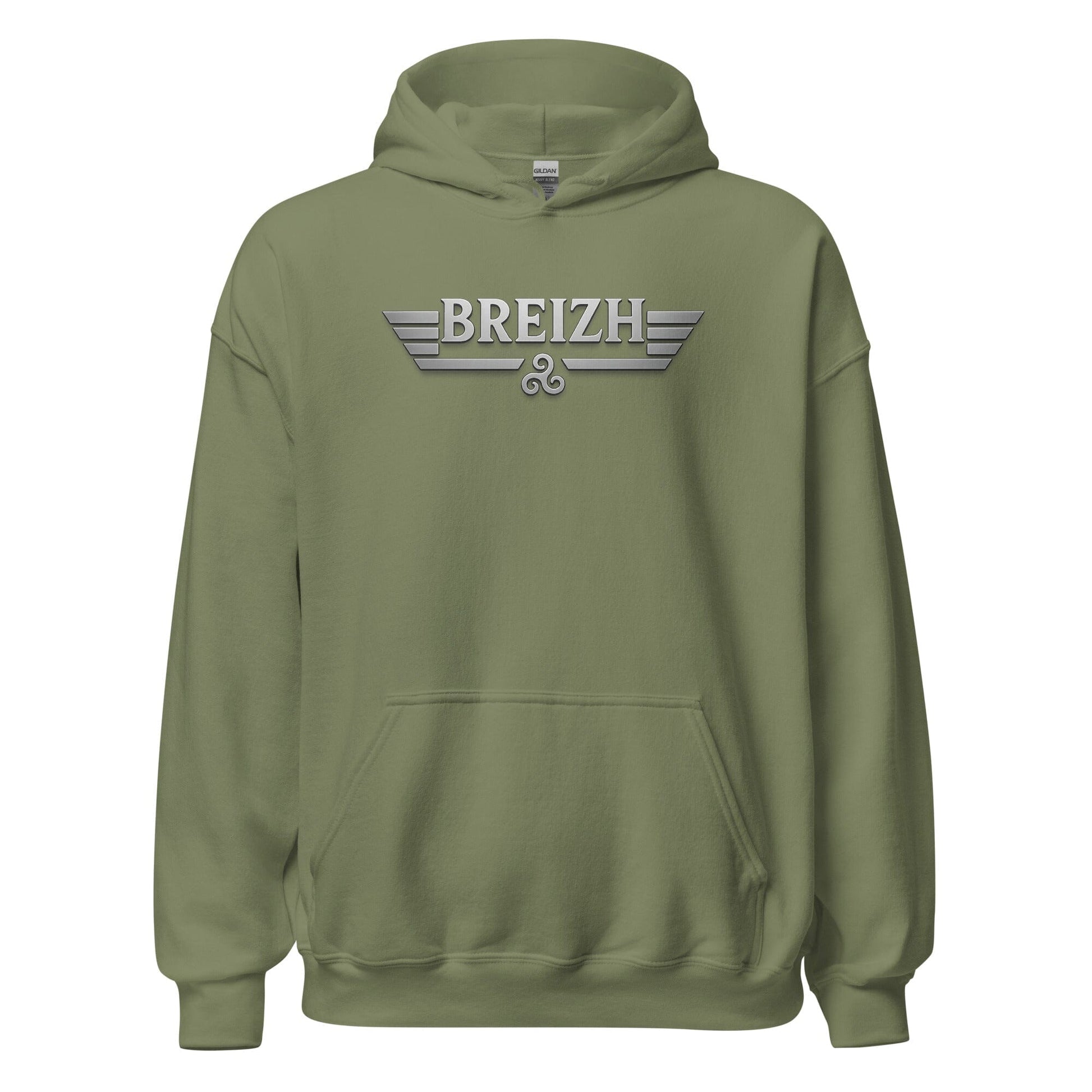 Sweat à capuche Breizh sweat-shirt Bevet Breizh Vert Militaire S 