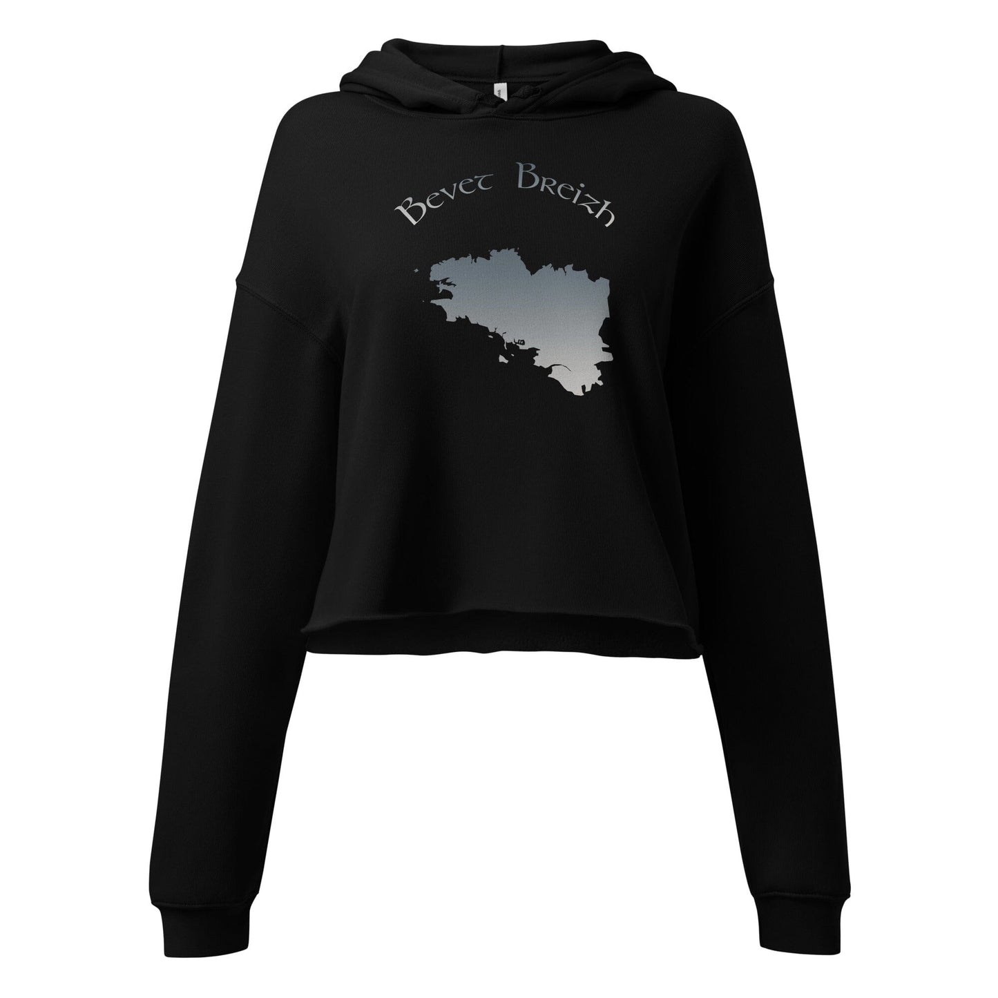 Sweat à Capuche Crop-Top Bevet Breizh sweatshirt Bevet Breizh Noir S 