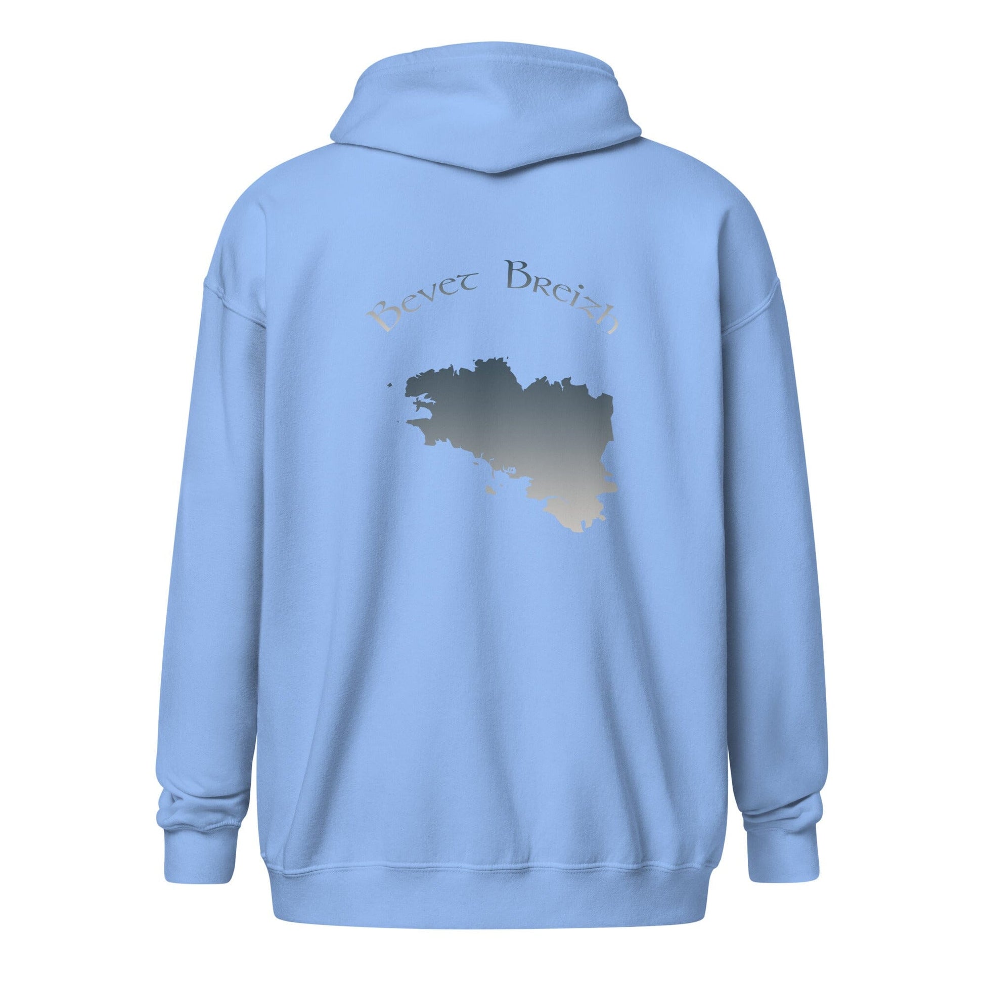 Sweat à capuche épais unisexe à fermeture éclair Bevet Breizh sweat-shirt Bevet Breizh Bleu S 