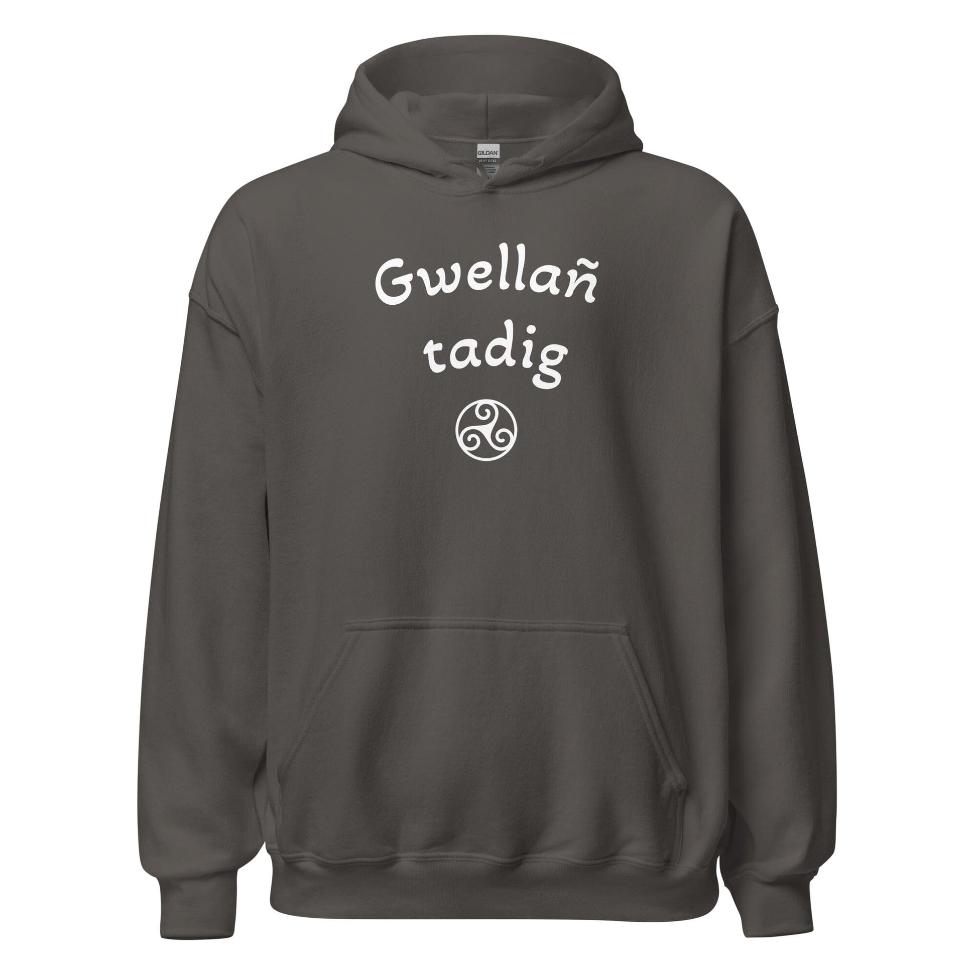 Sweat à capuche Gwellañ tadig sweatshirt Bevet Breizh Anthracite S 