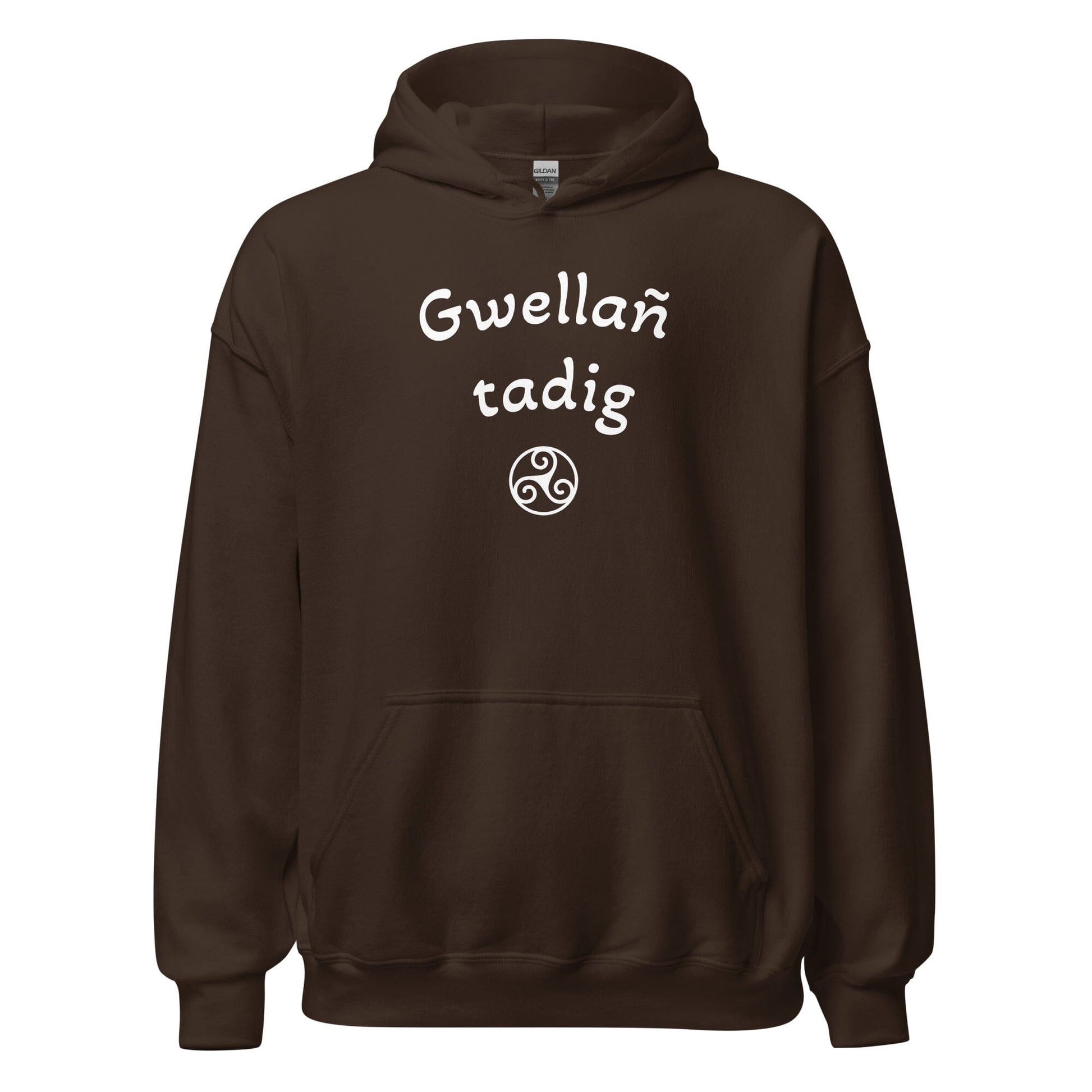 Sweat à capuche Gwellañ tadig sweatshirt Bevet Breizh Chocolat Noir S 