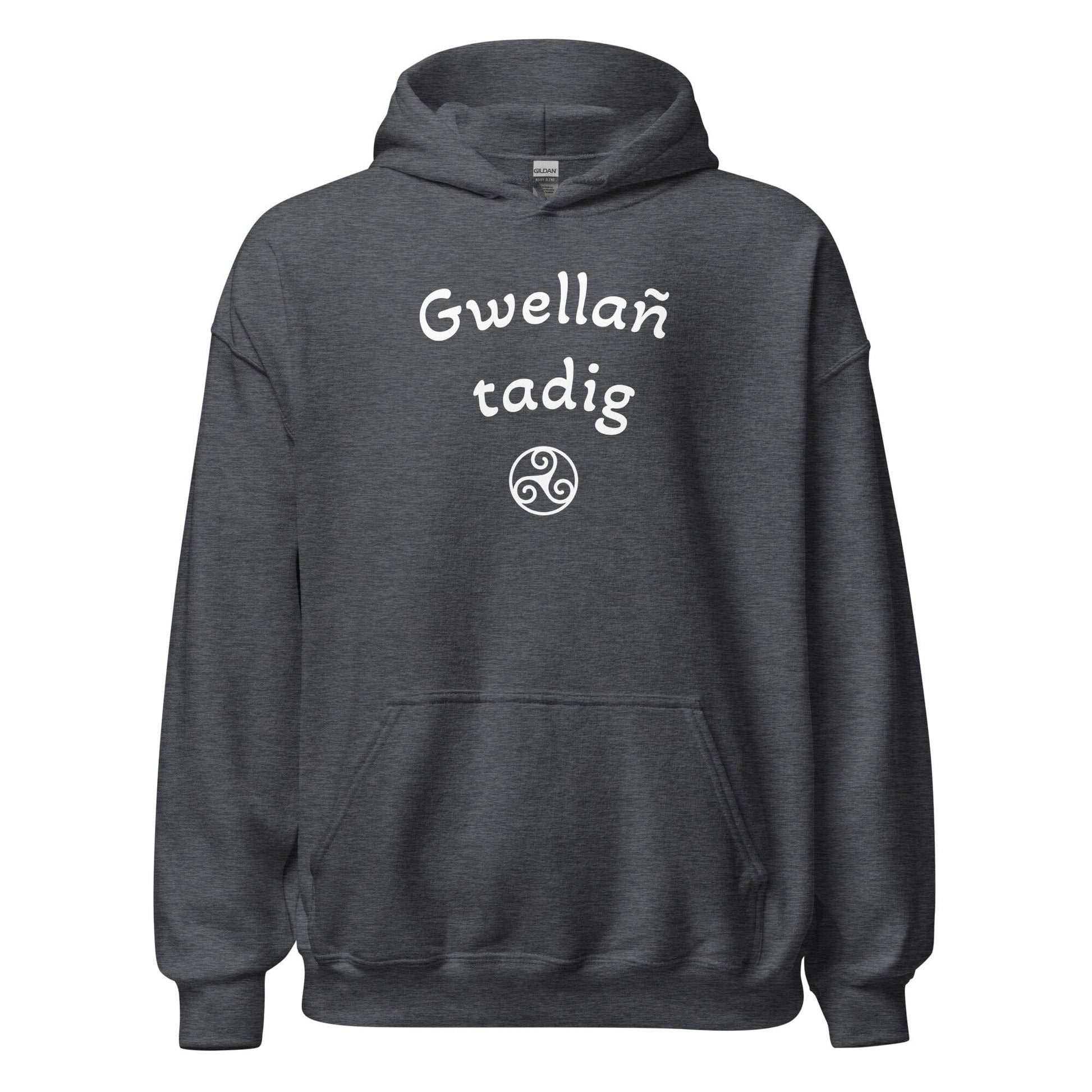 Sweat à capuche Gwellañ tadig sweatshirt Bevet Breizh Gris Foncé Chiné S 