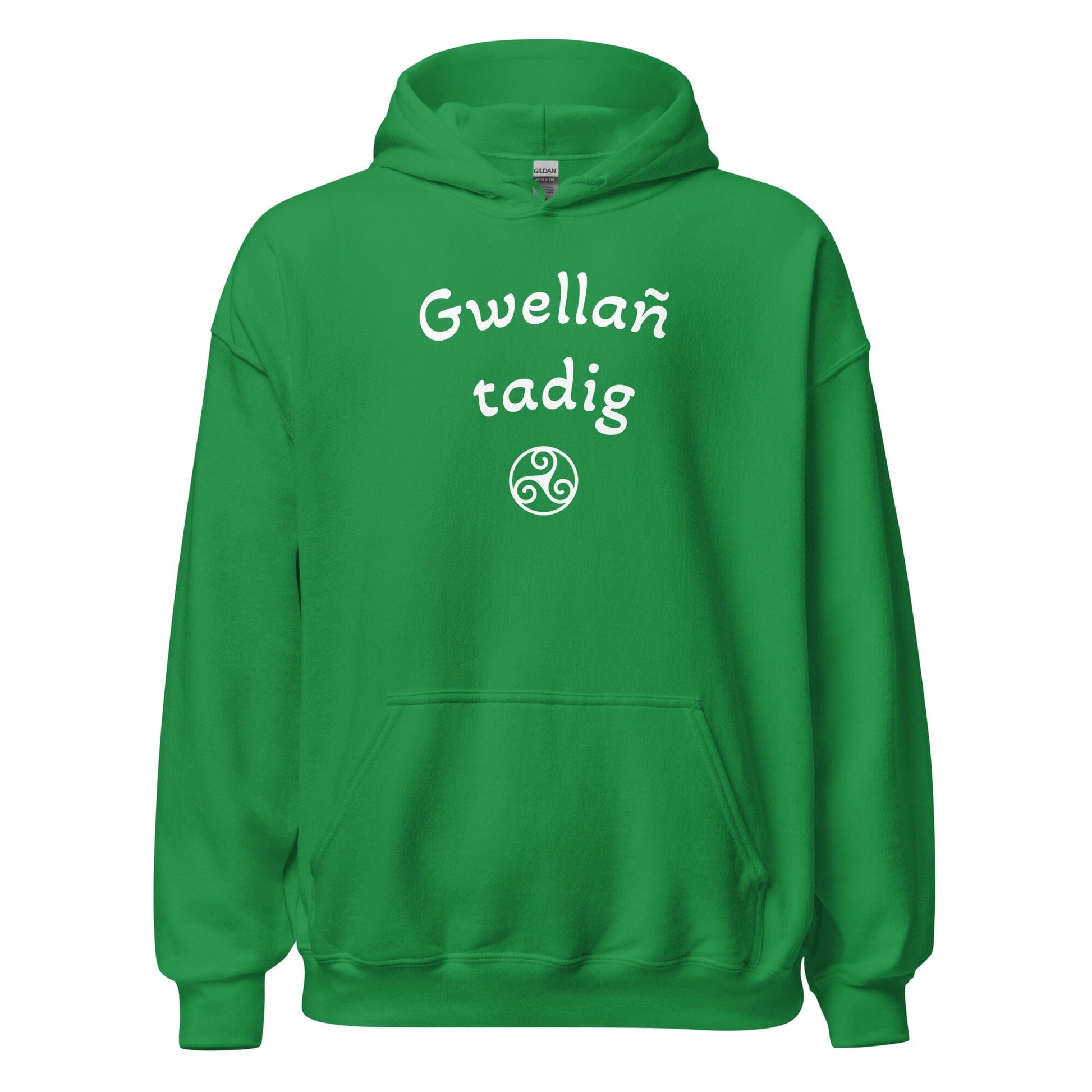 Sweat à capuche Gwellañ tadig sweatshirt Bevet Breizh Vert menthe S 