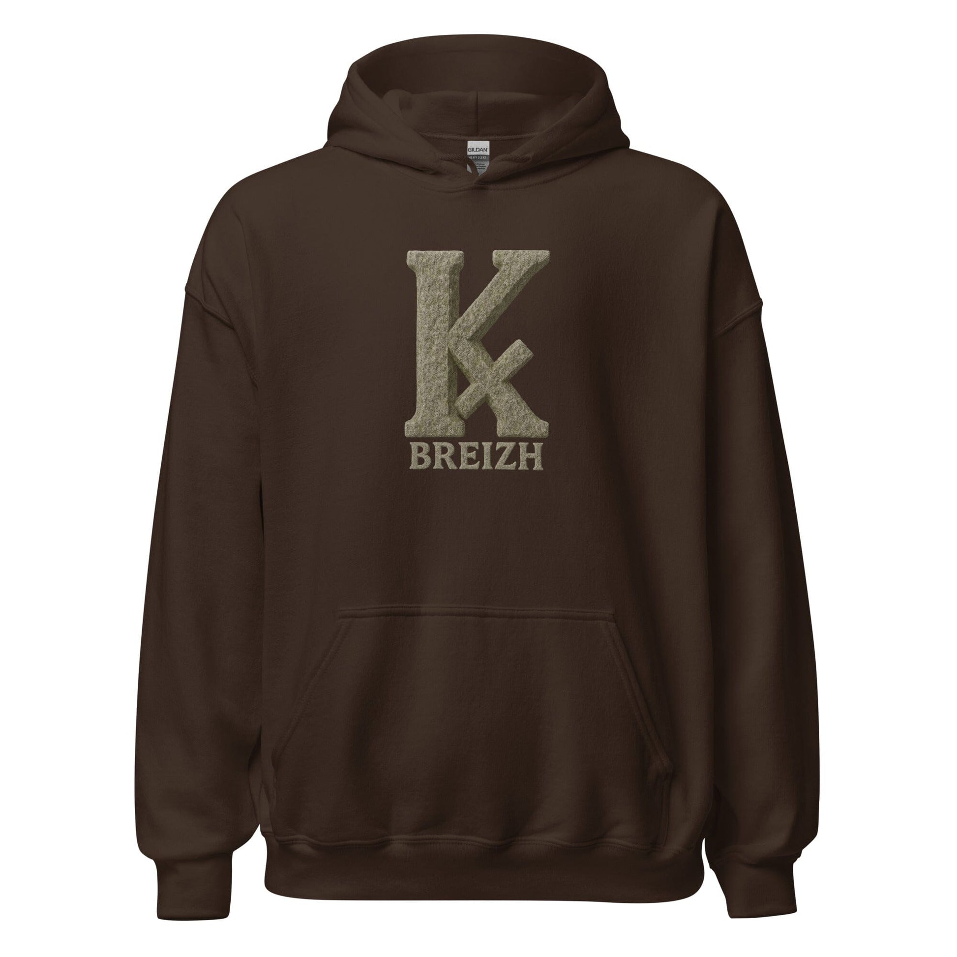 Sweat à capuche K barré sweat-shirt Bevet Breizh Chocolat Noir S 