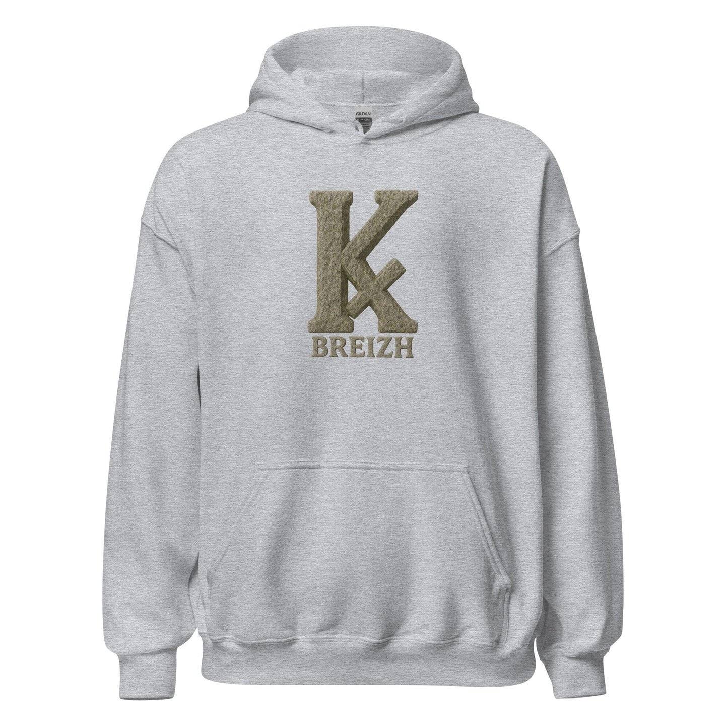 Sweat à capuche K barré sweat-shirt Bevet Breizh Gris Sport S 