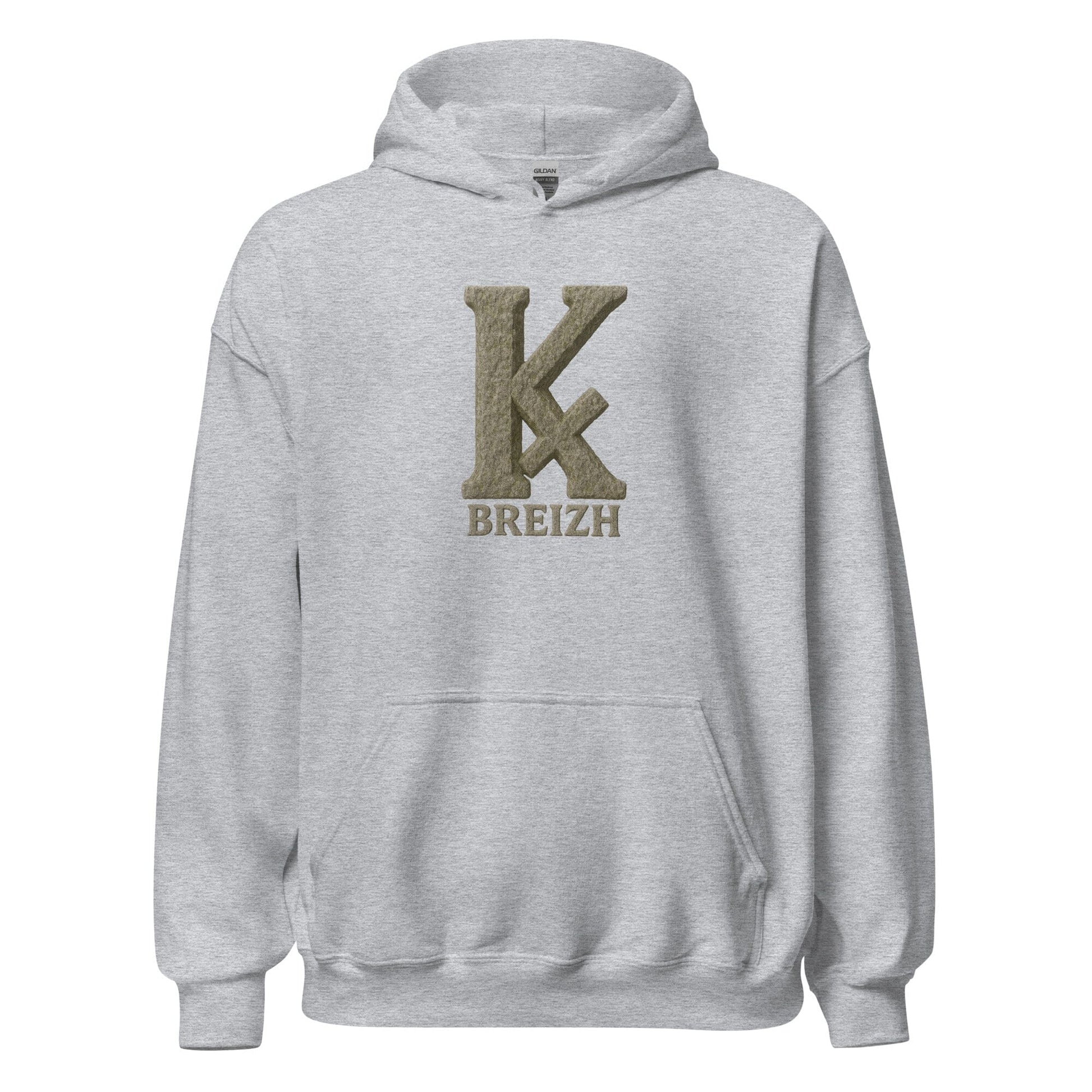 Sweat à capuche K barré sweat-shirt Bevet Breizh Gris Sport S 