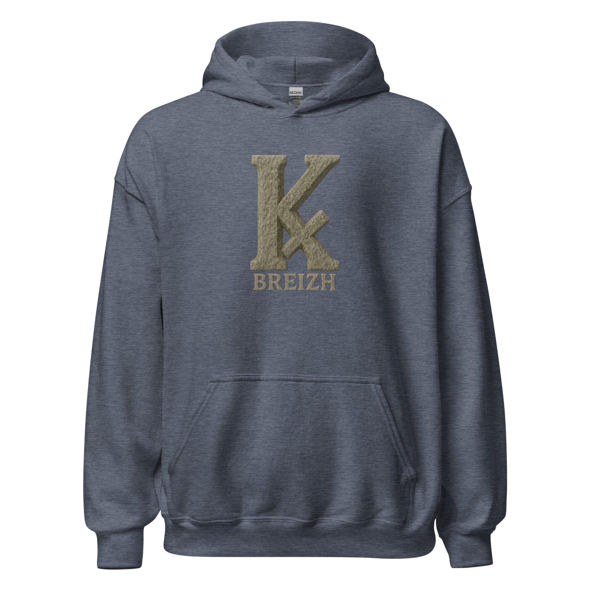 Sweat à capuche K barré sweat-shirt Bevet Breizh Heather Sport Dark Navy S 