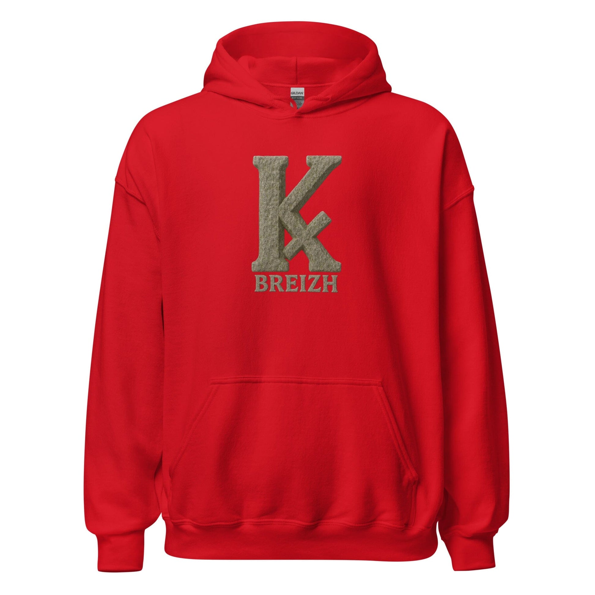 Sweat à capuche K barré sweat-shirt Bevet Breizh Rouge S 