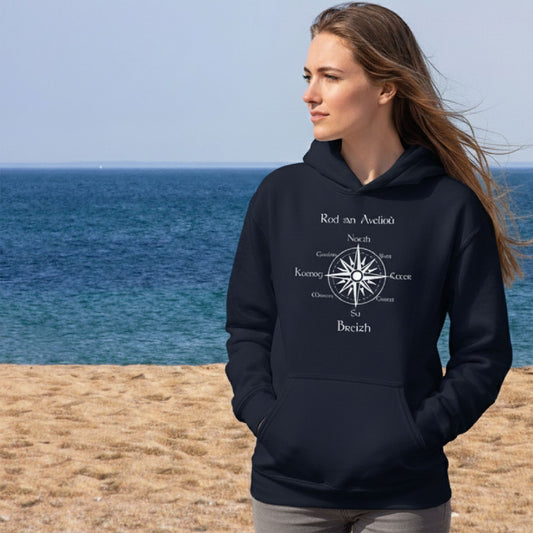 Sweat à capuche Rod an Avelioù – Rose des Vents Bretonne sweat-shirt Bevet Breizh 