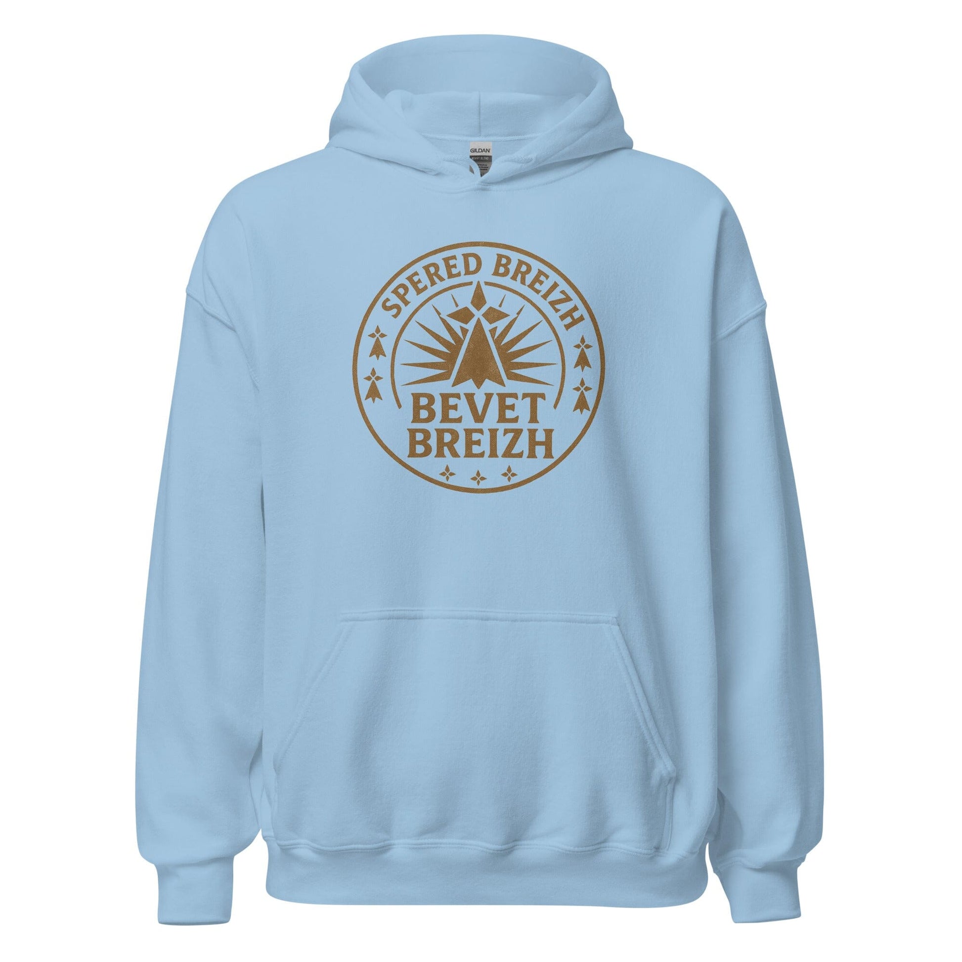 Sweat à capuche Spered Breizh sweat-shirt Bevet Breizh Bleu Clair S 