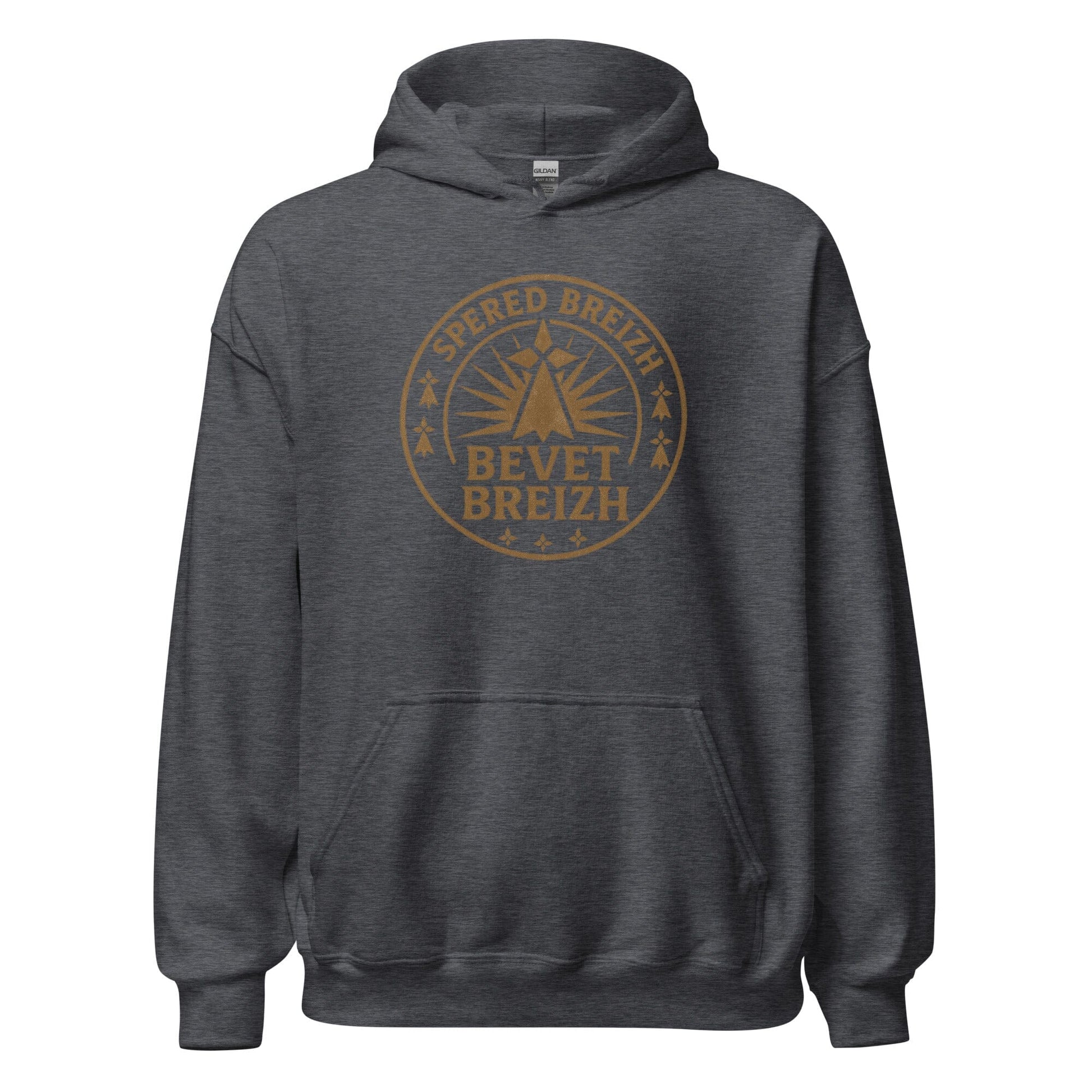 Sweat à capuche Spered Breizh sweat-shirt Bevet Breizh Gris Foncé Chiné S 