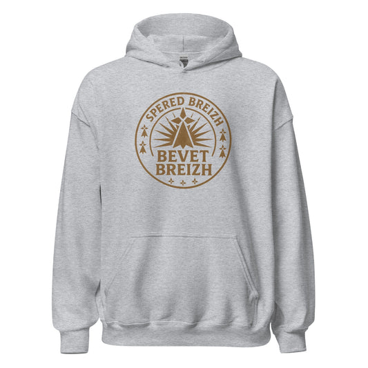 Sweat à capuche Spered Breizh sweat-shirt Bevet Breizh Gris Sport S 