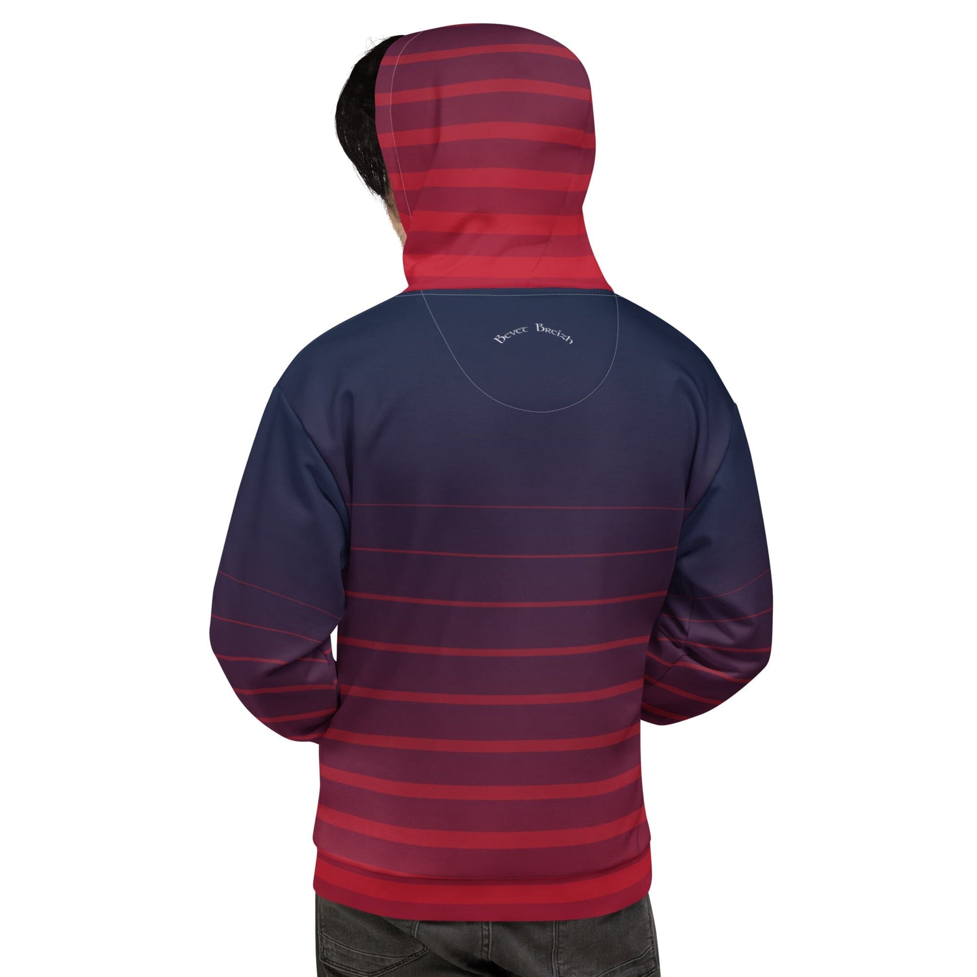 Sweat à Capuche Unisexe BZH triskell sweatshirt Bevet Breizh 