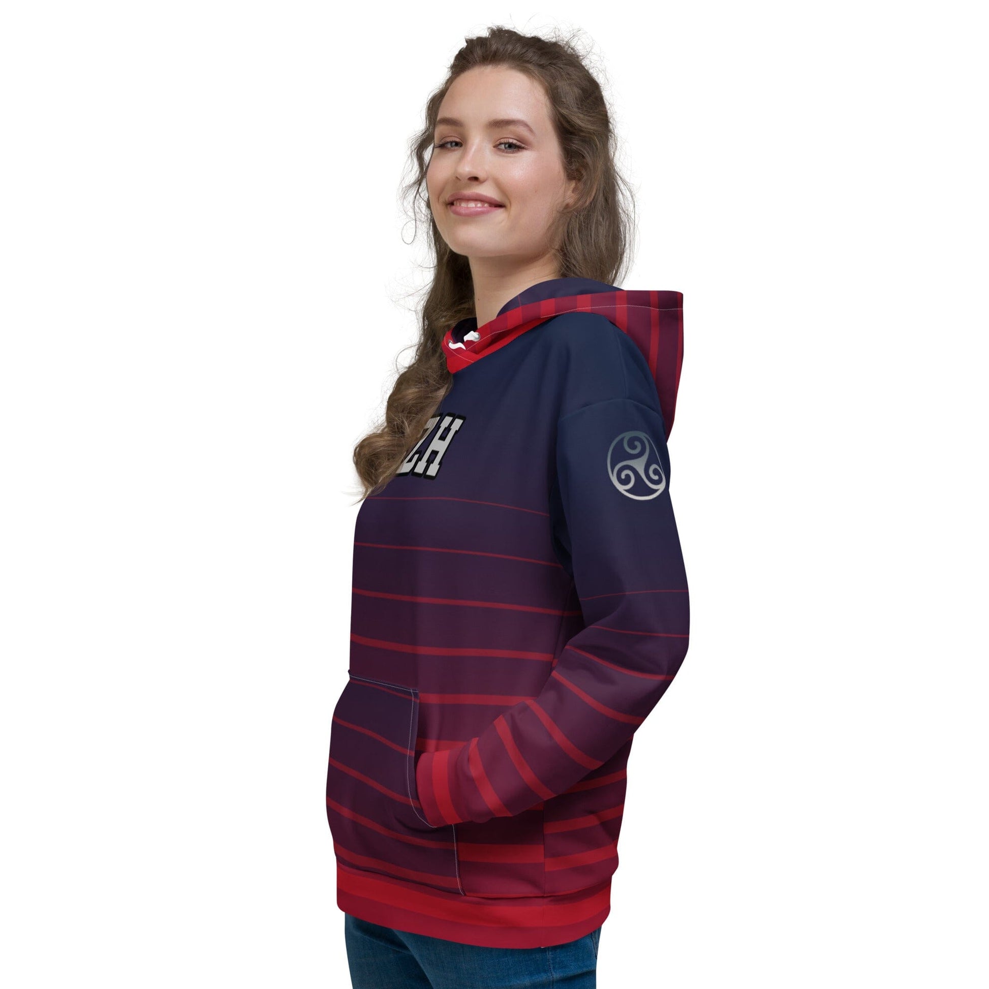 Sweat à Capuche Unisexe BZH triskell sweatshirt Bevet Breizh 