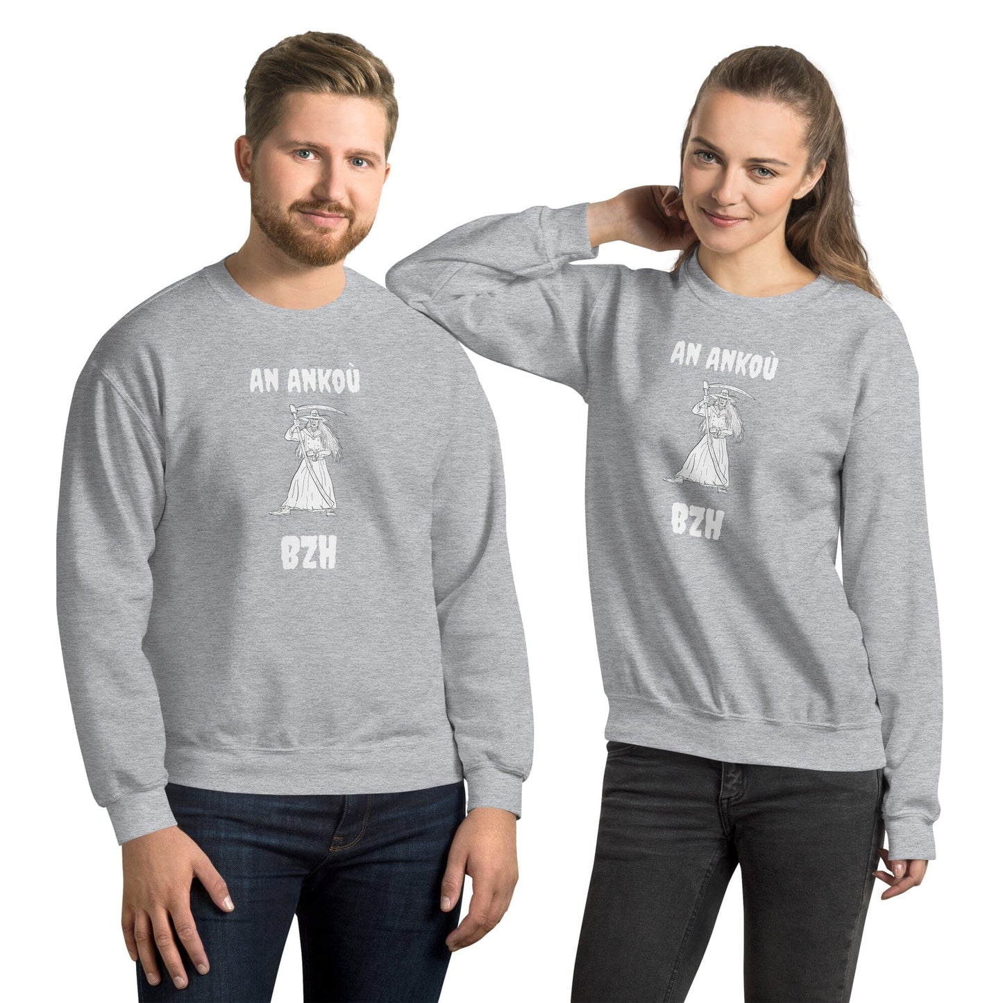 Sweat-shirt unisexe An Ankoù Bevet Breizh Gris Sport S 