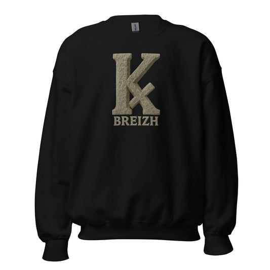 Sweat Unisexe K barré sweat-shirt Bevet Breizh Noir S 