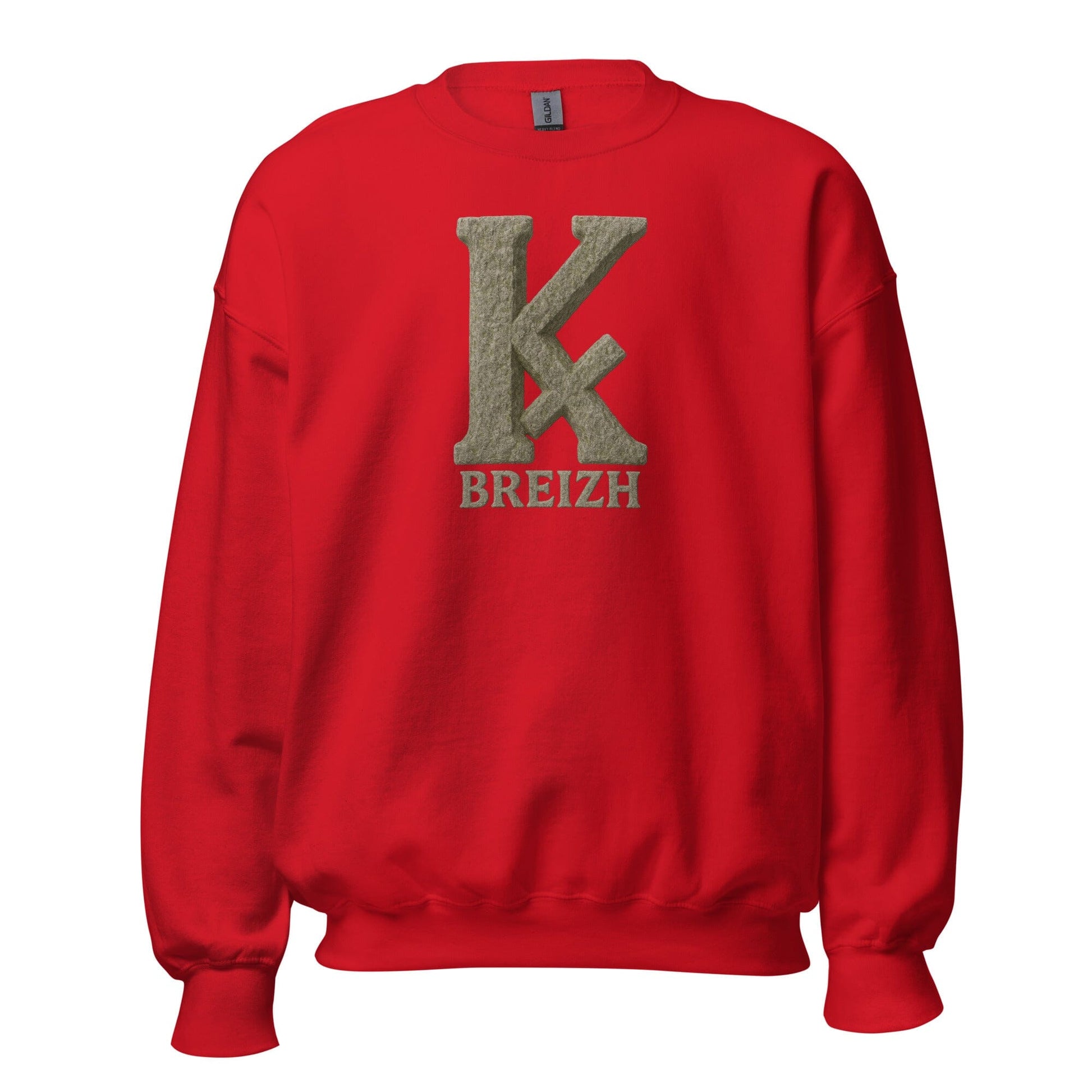 Sweat Unisexe K barré sweat-shirt Bevet Breizh Rouge 4XL 