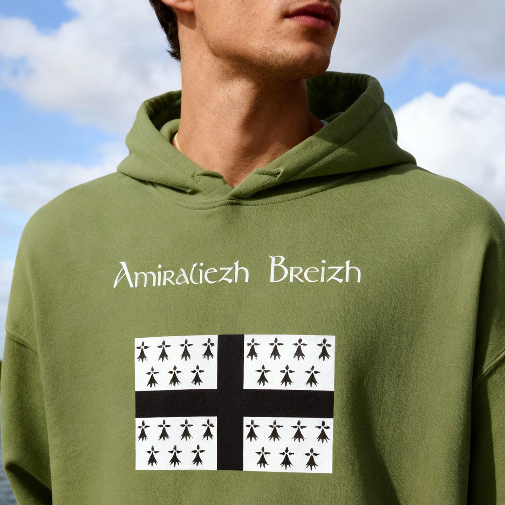 Sweatshirt à capuche amiraliezh Breizh sweat-shirt Bevet Breizh 