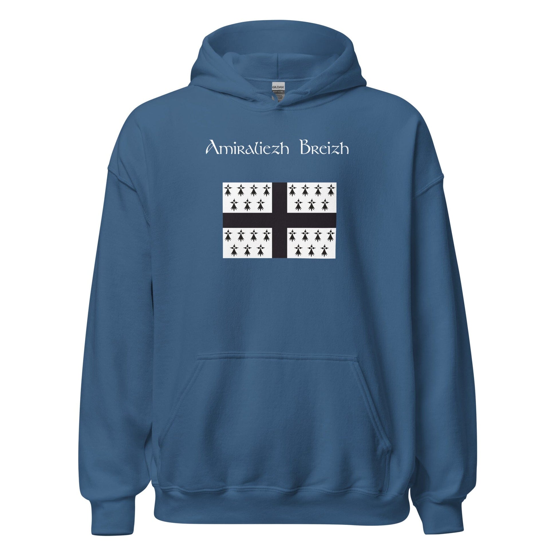 Sweatshirt à capuche amiraliezh Breizh sweat-shirt Bevet Breizh Bleu Indigo S 