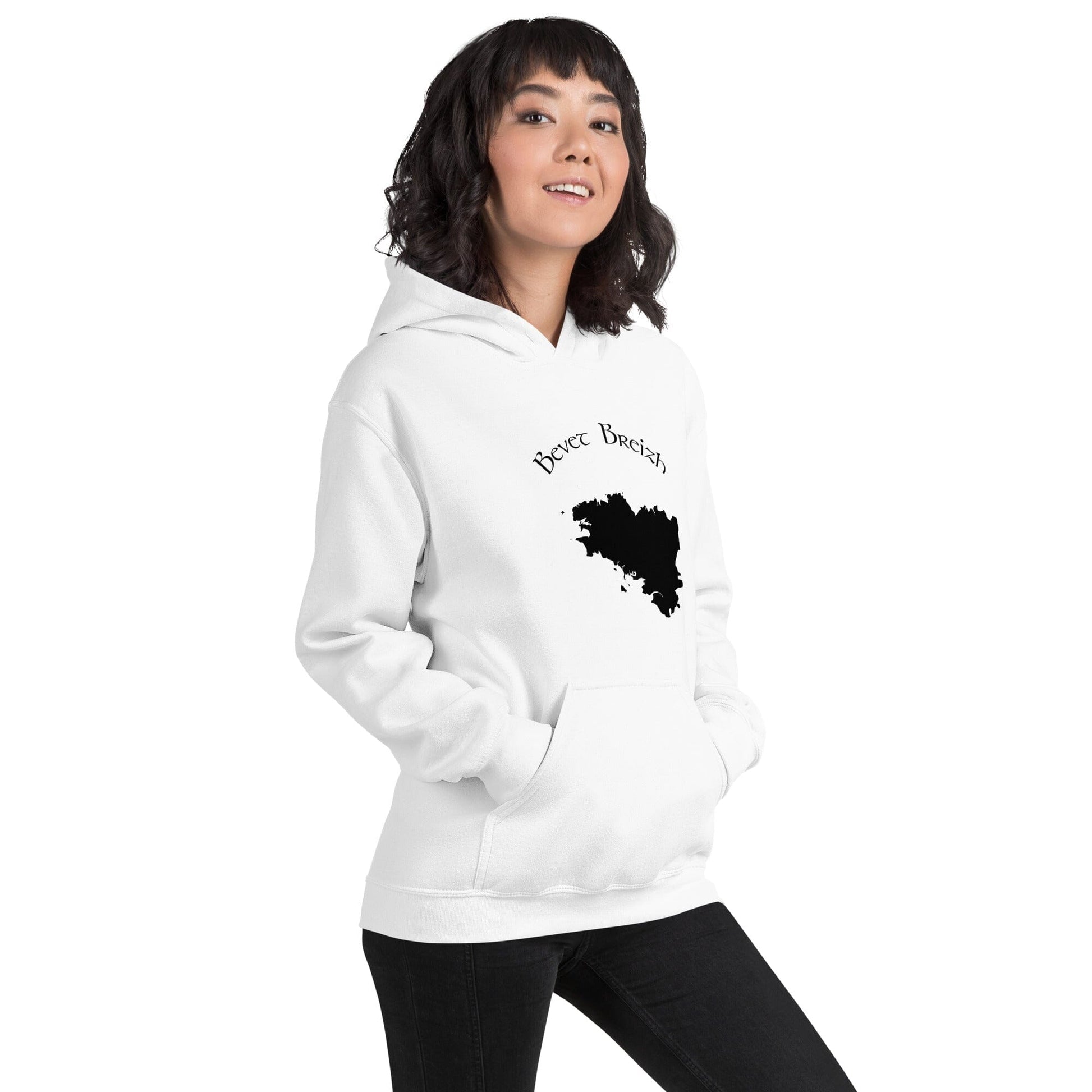 Sweatshirt à capuche blanc pour femme Bevet Breizh Bevet Breizh 