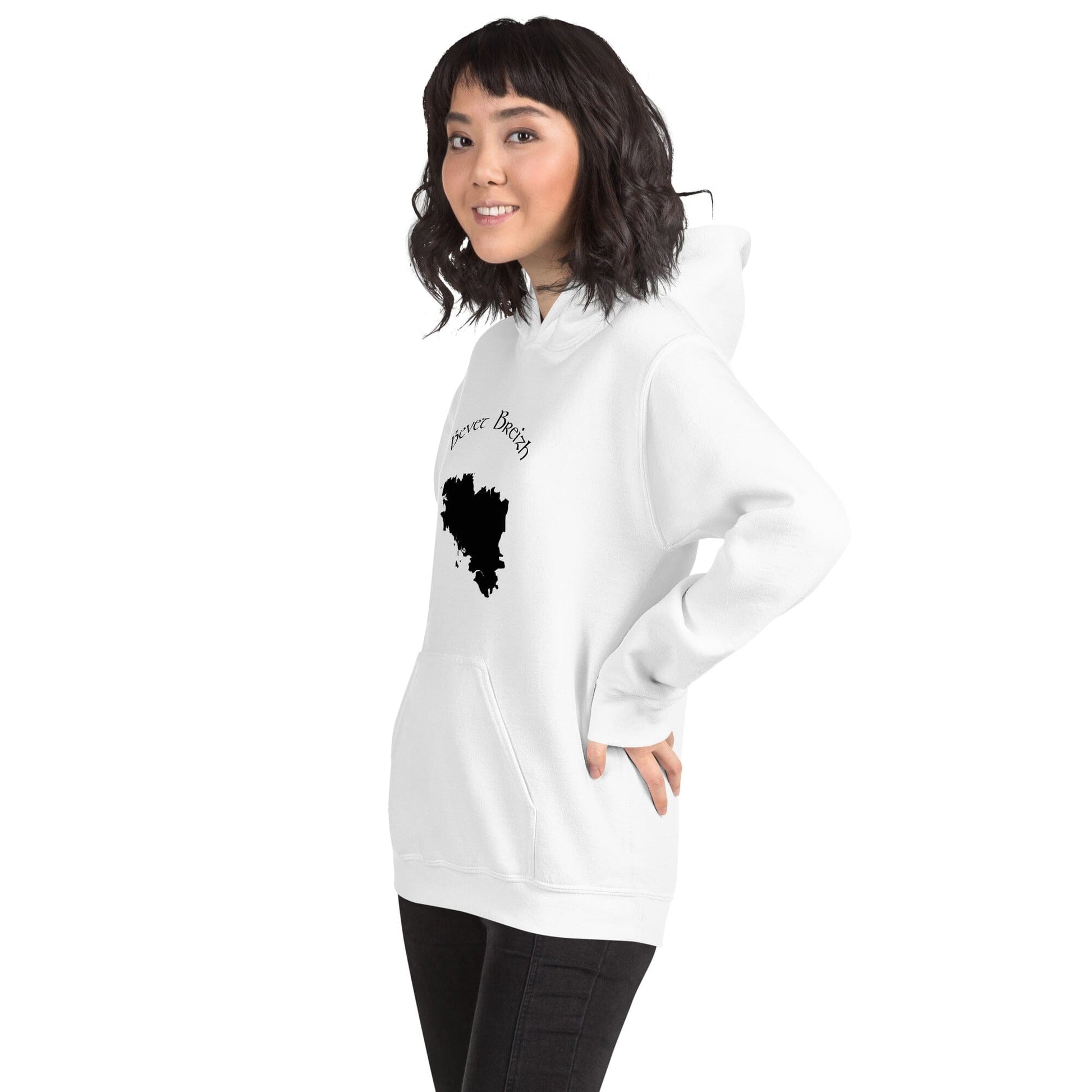 Sweatshirt à capuche blanc pour femme Bevet Breizh Bevet Breizh 