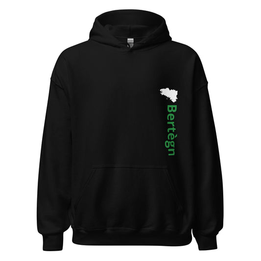 Sweatshirt à capuche noir unisexe Bertègn Bevet Breizh S 
