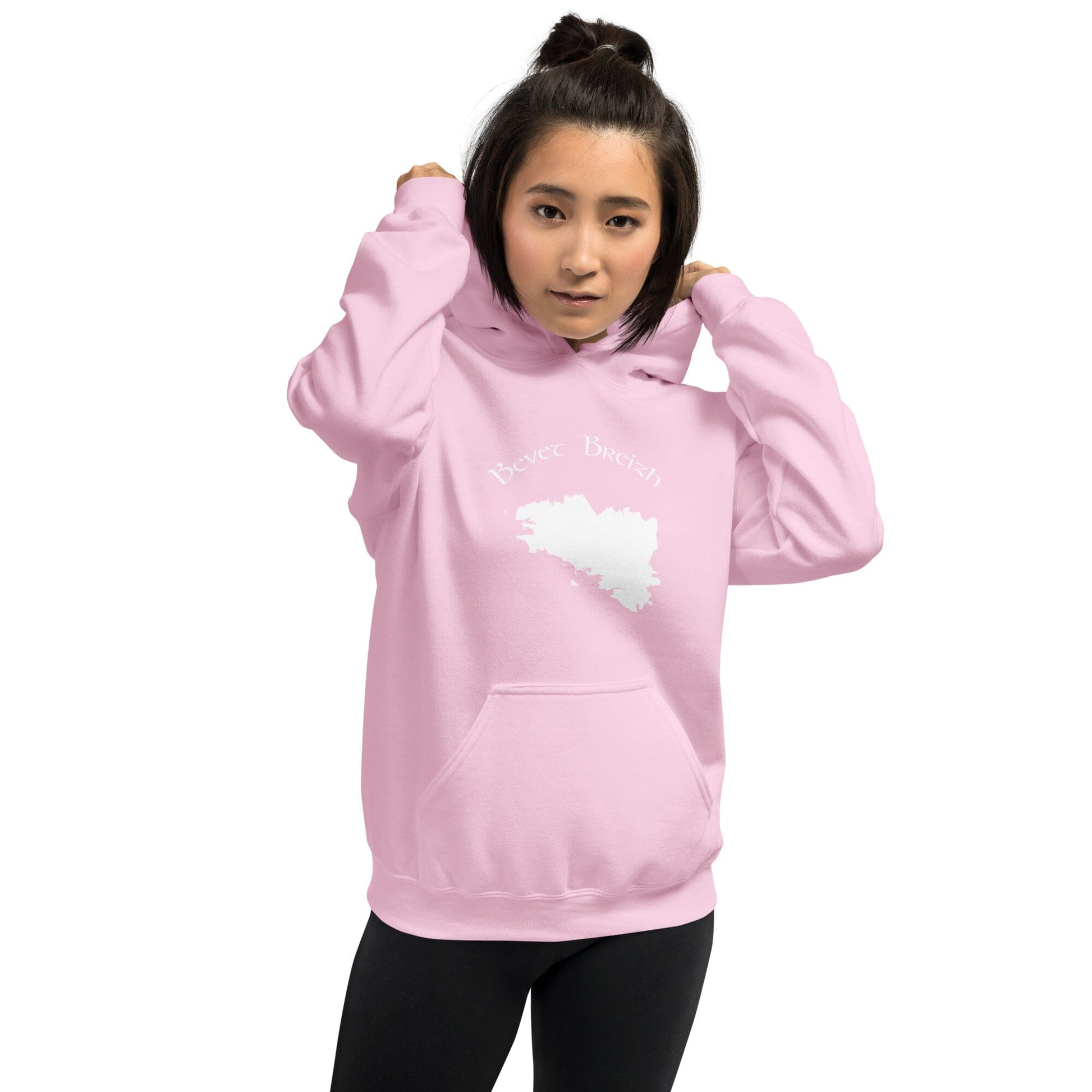 Sweatshirt à capuche pour femme Bevet Breizh Bevet Breizh Rose Clair S 