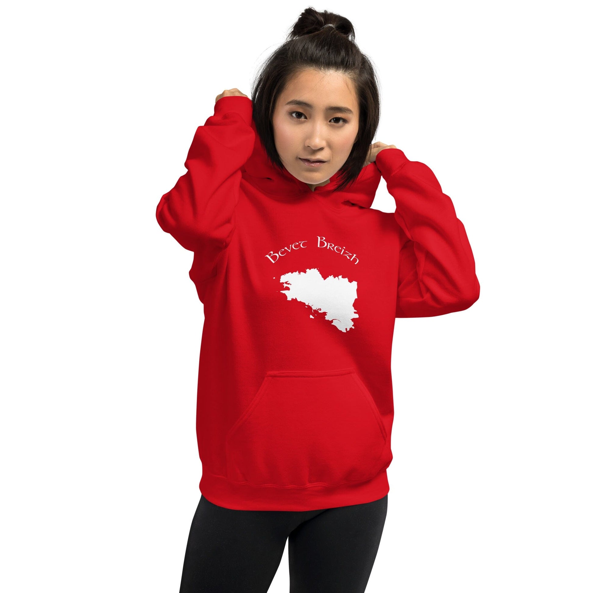 Sweatshirt à capuche pour femme Bevet Breizh Bevet Breizh Rouge S 