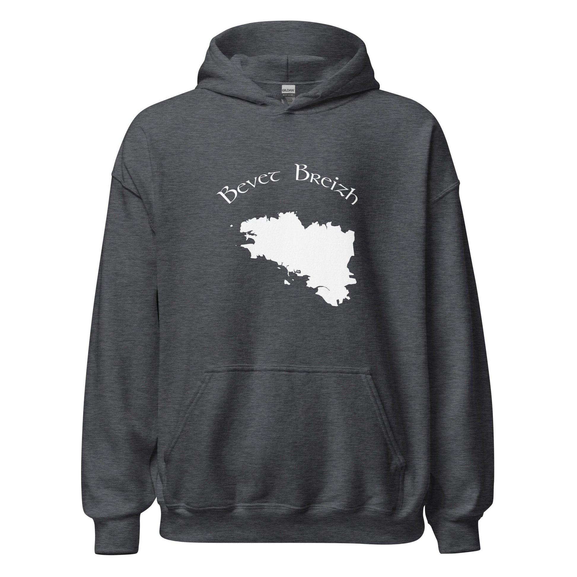 Sweatshirt à capuche pour femme Bevet Breizh sweat-shirt Bevet Breizh Gris Foncé Chiné S 