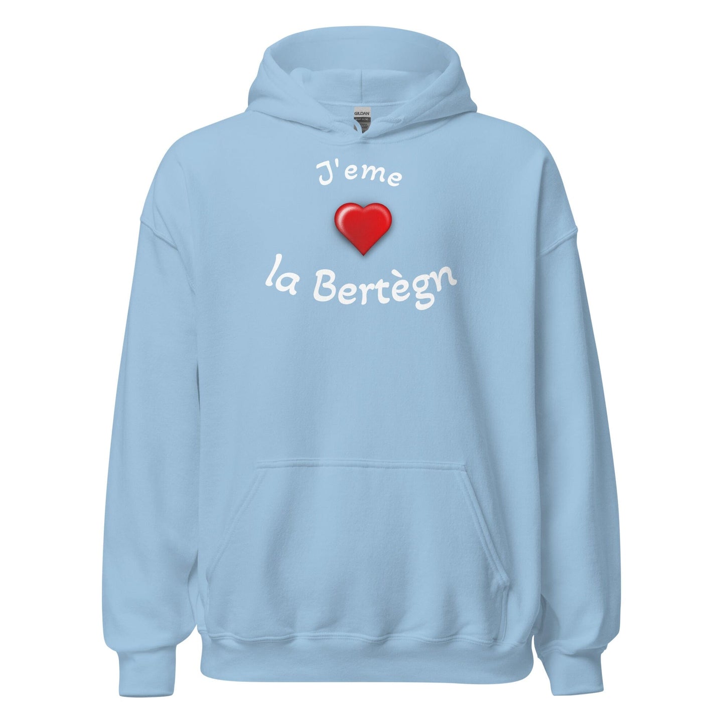 Sweatshirt à capuche pour femme J'eme la Bertègn sweat-shirt Bevet Breizh Bleu Clair S 