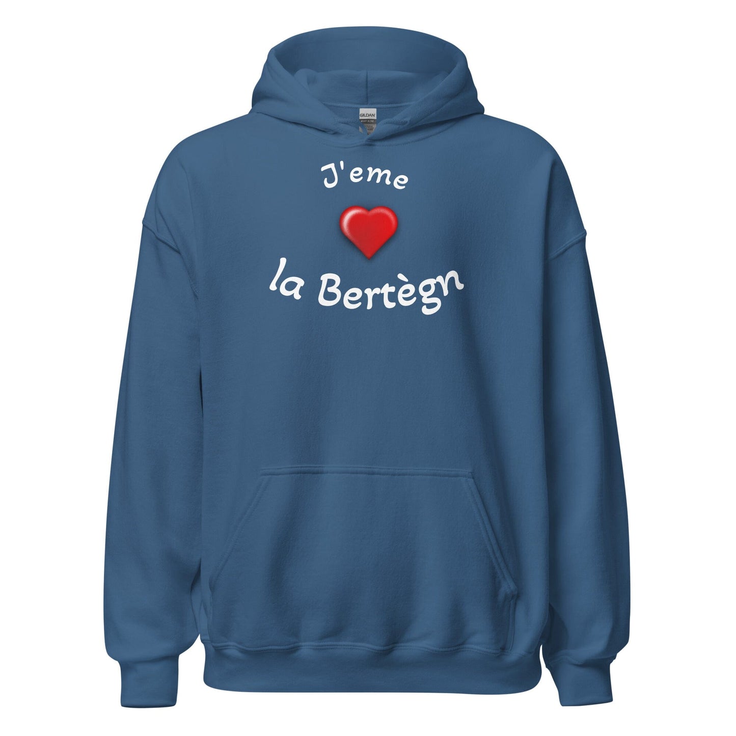 Sweatshirt à capuche pour femme J'eme la Bertègn sweat-shirt Bevet Breizh Bleu Indigo S 