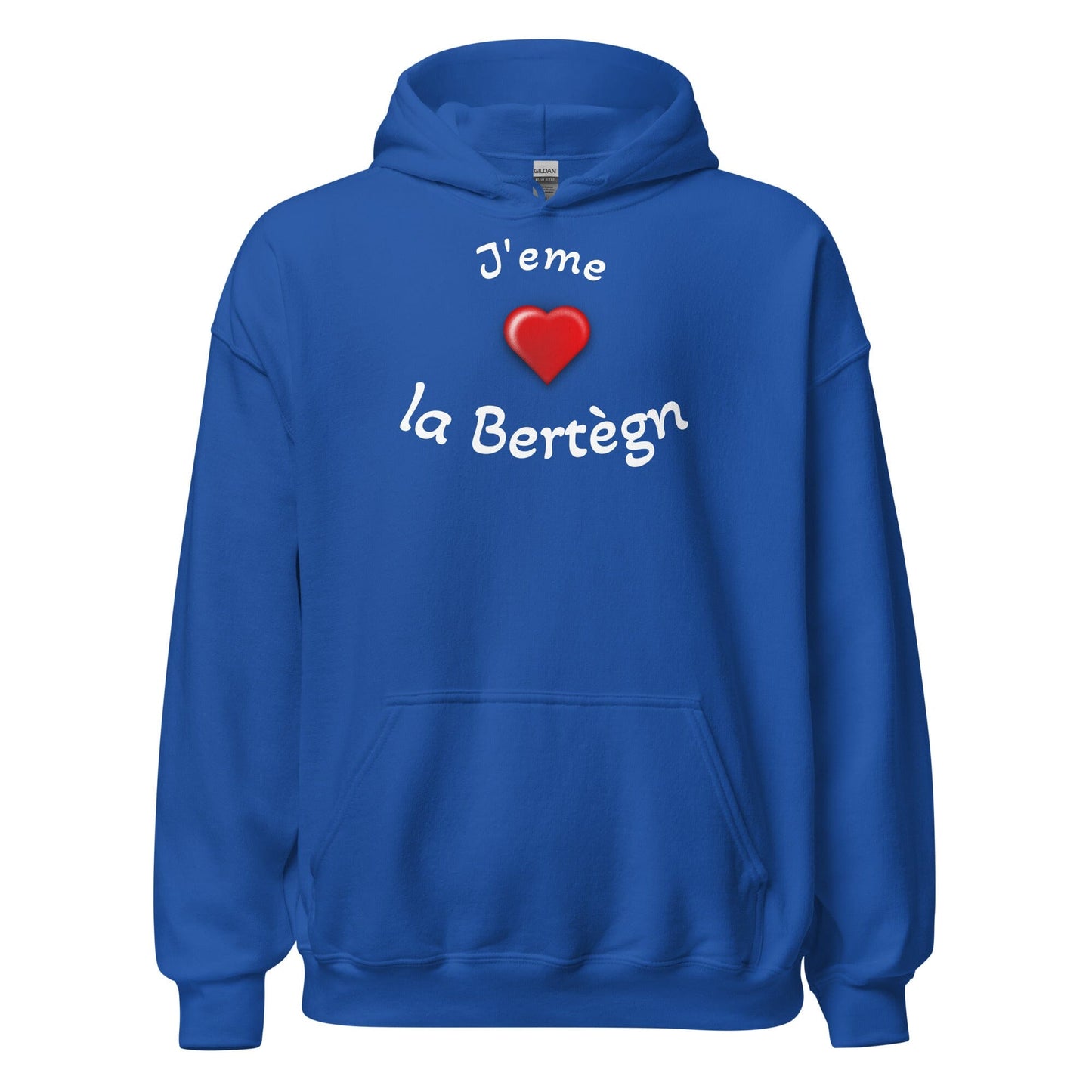 Sweatshirt à capuche pour femme J'eme la Bertègn sweat-shirt Bevet Breizh Bleu Roi S 