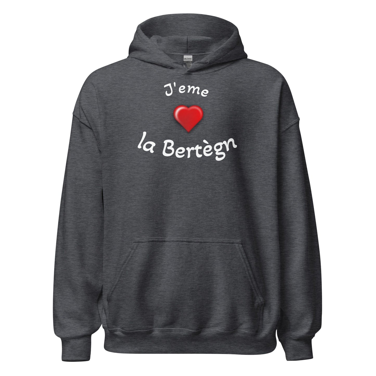 Sweatshirt à capuche pour femme J'eme la Bertègn sweat-shirt Bevet Breizh Gris Foncé Chiné S 