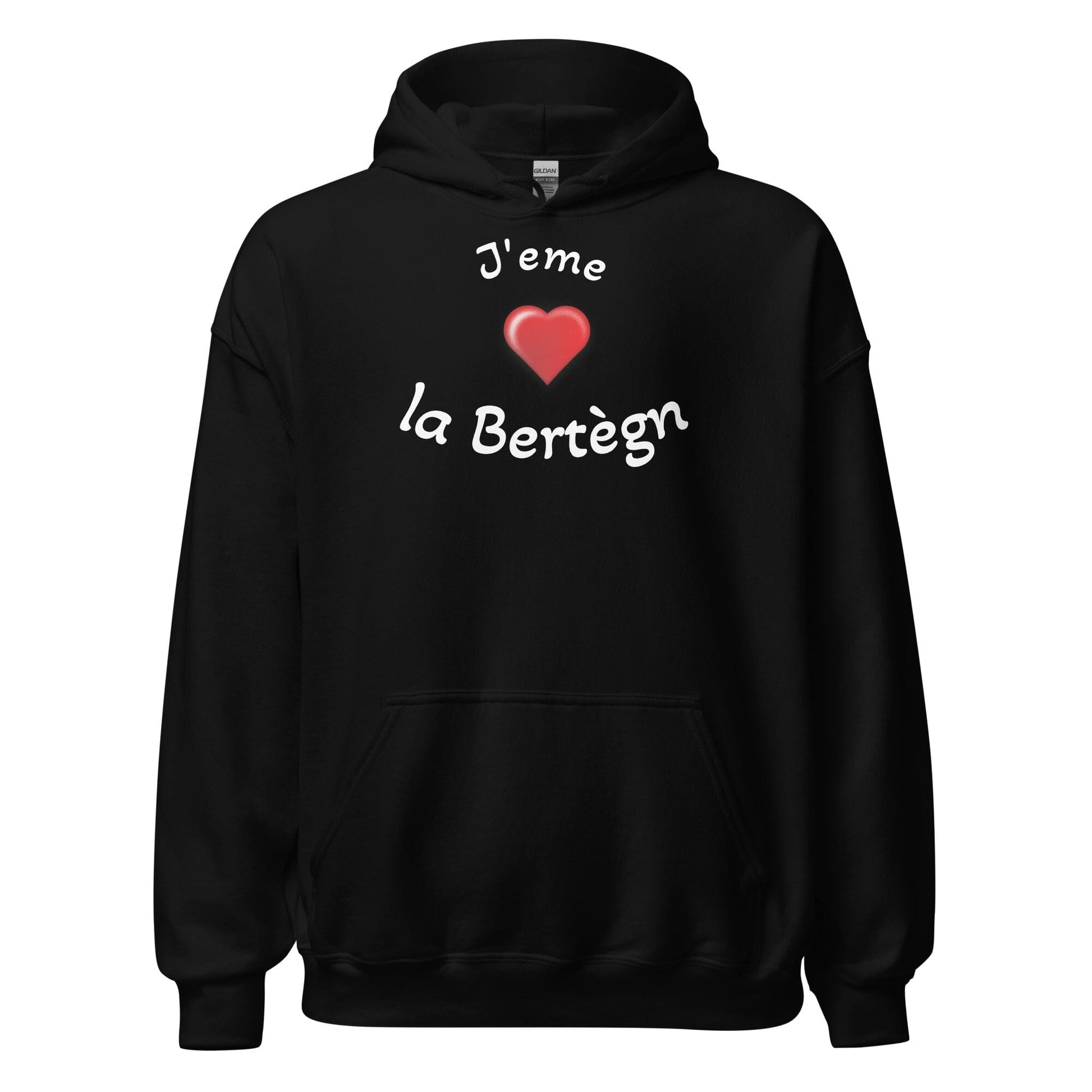 Sweatshirt à capuche pour femme J'eme la Bertègn sweat-shirt Bevet Breizh Noir S 