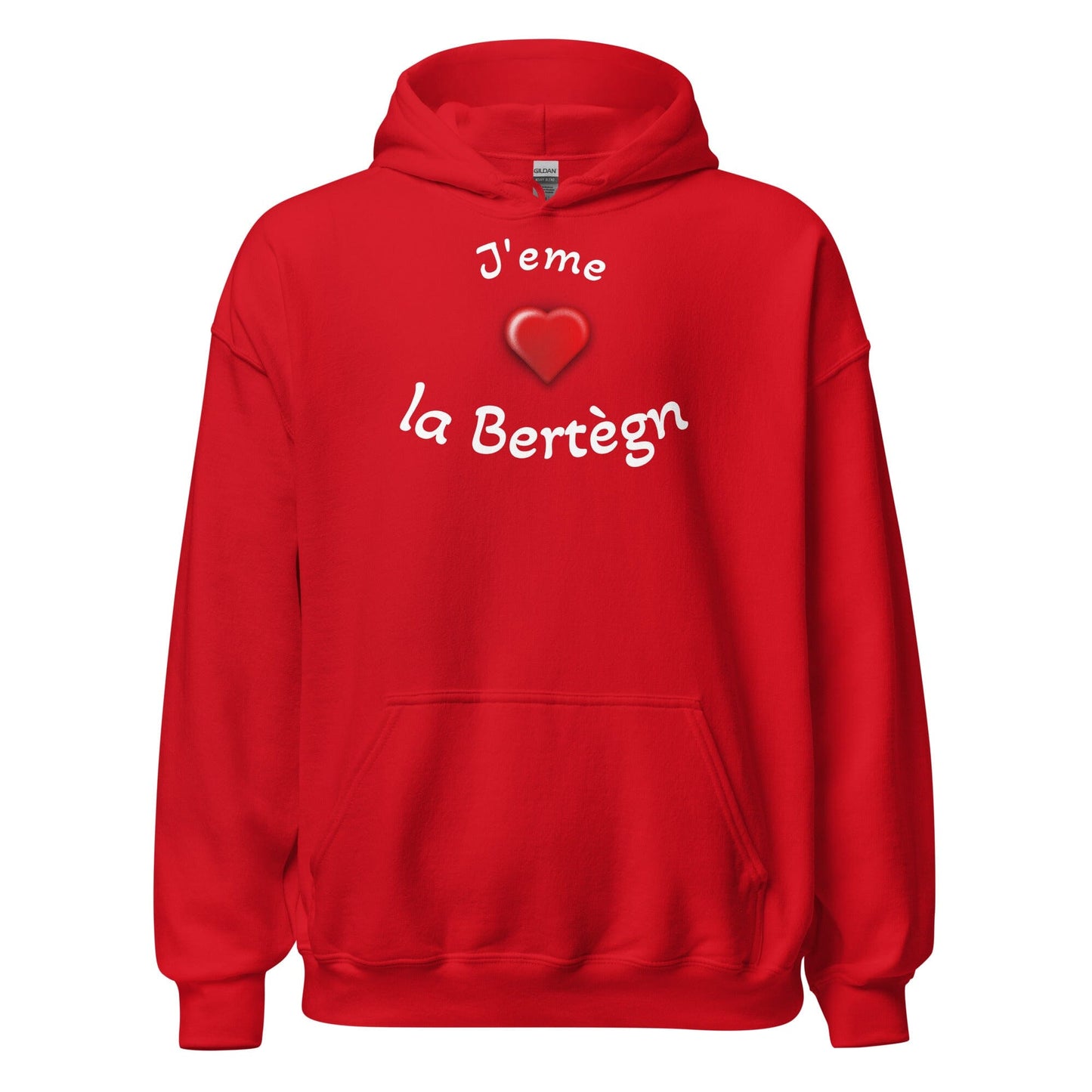 Sweatshirt à capuche pour femme J'eme la Bertègn sweat-shirt Bevet Breizh Rouge S 