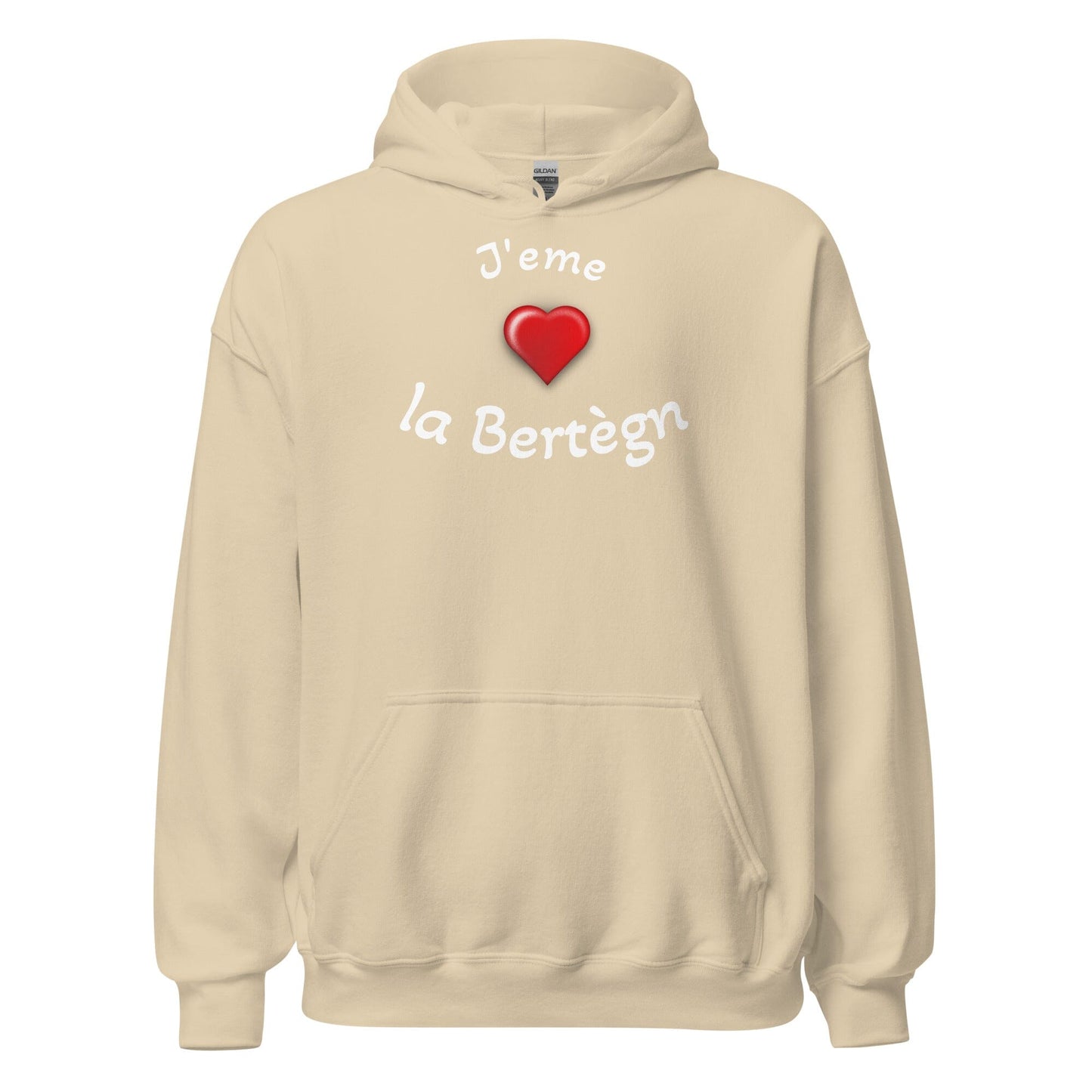 Sweatshirt à capuche pour femme J'eme la Bertègn sweat-shirt Bevet Breizh Sable S 