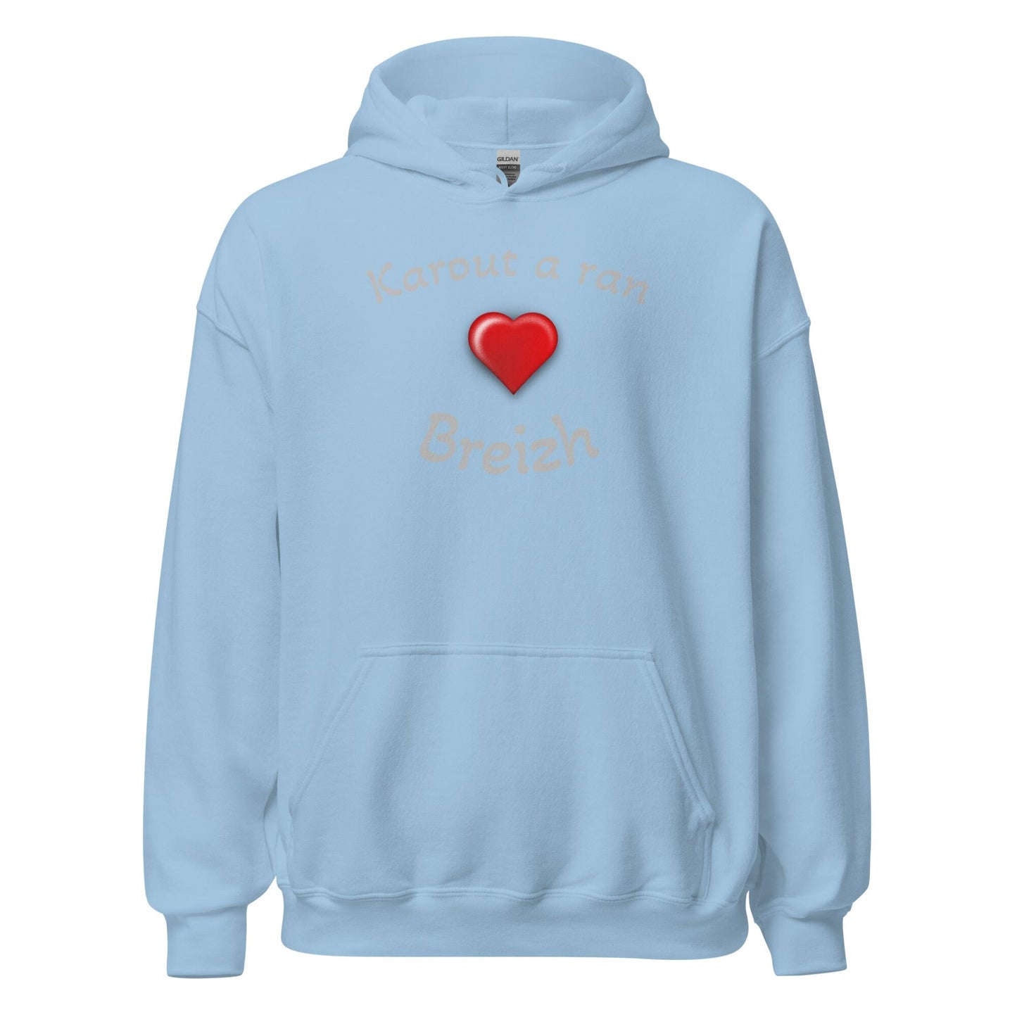 Sweatshirt à capuche pour femme Karout a ran Breizh sweatshirt Bevet Breizh Bleu Clair S 