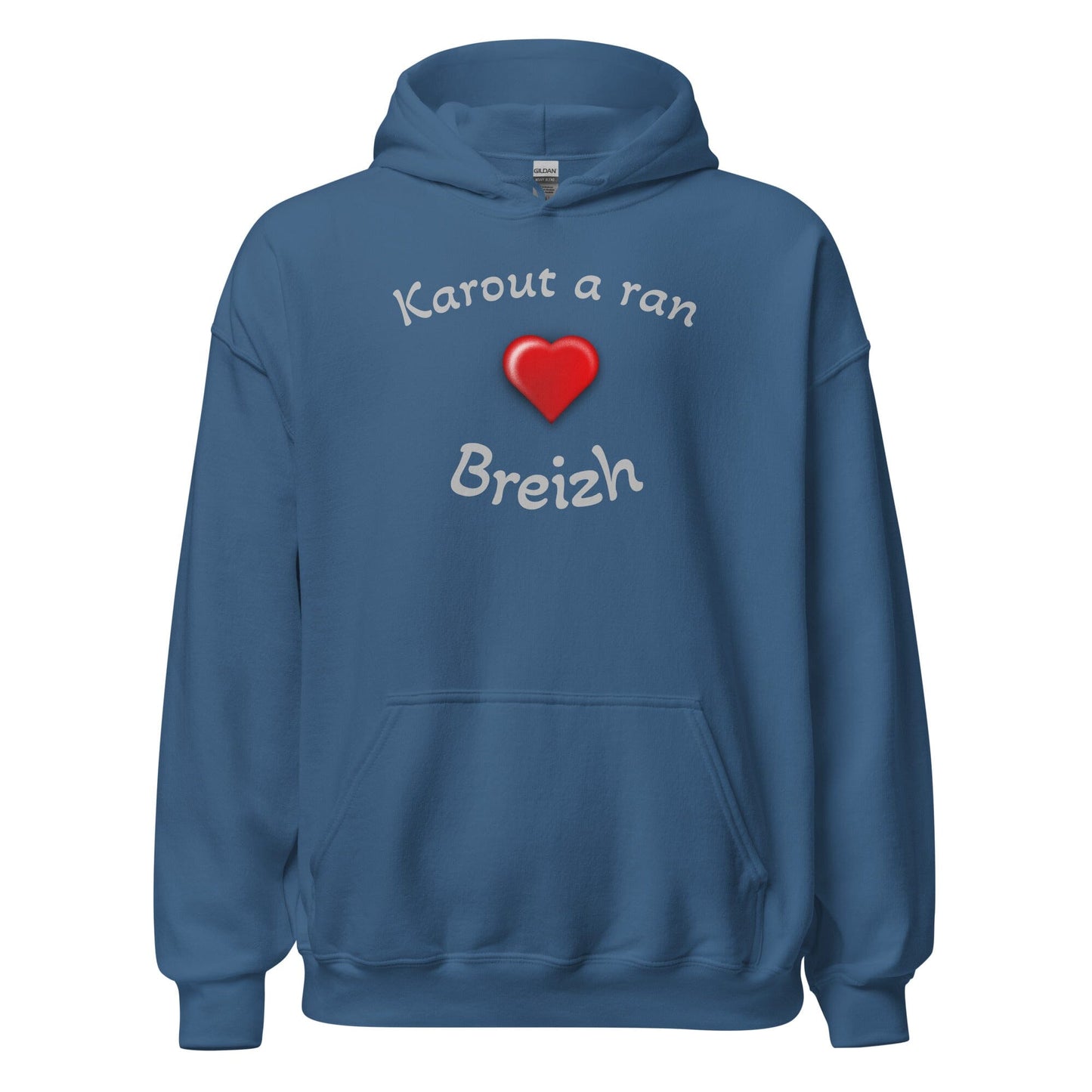 Sweatshirt à capuche pour femme Karout a ran Breizh sweatshirt Bevet Breizh Bleu Indigo S 