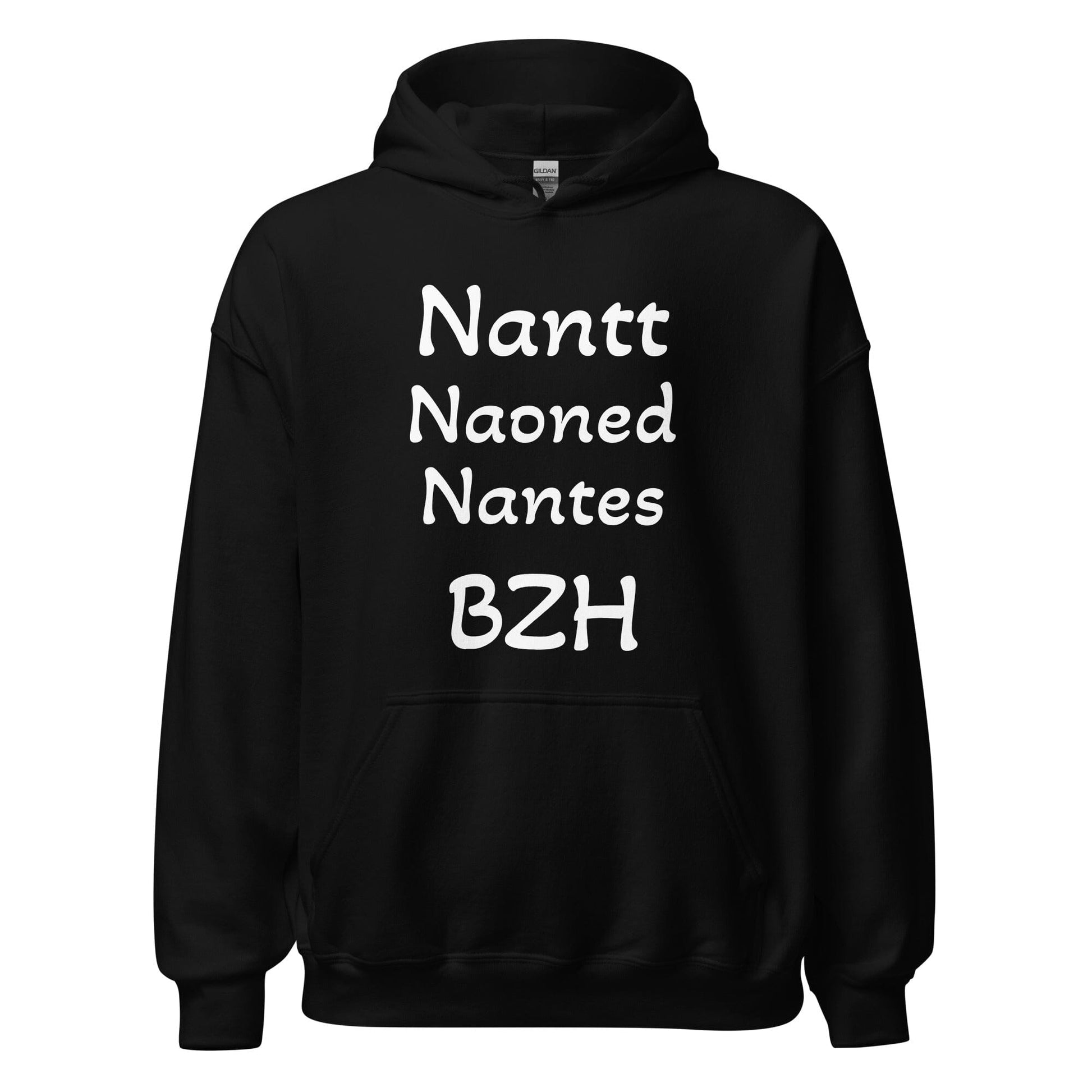 Sweatshirt à capuche pour femme Nantes=BZH sweat-shirt Bevet Breizh Noir S 